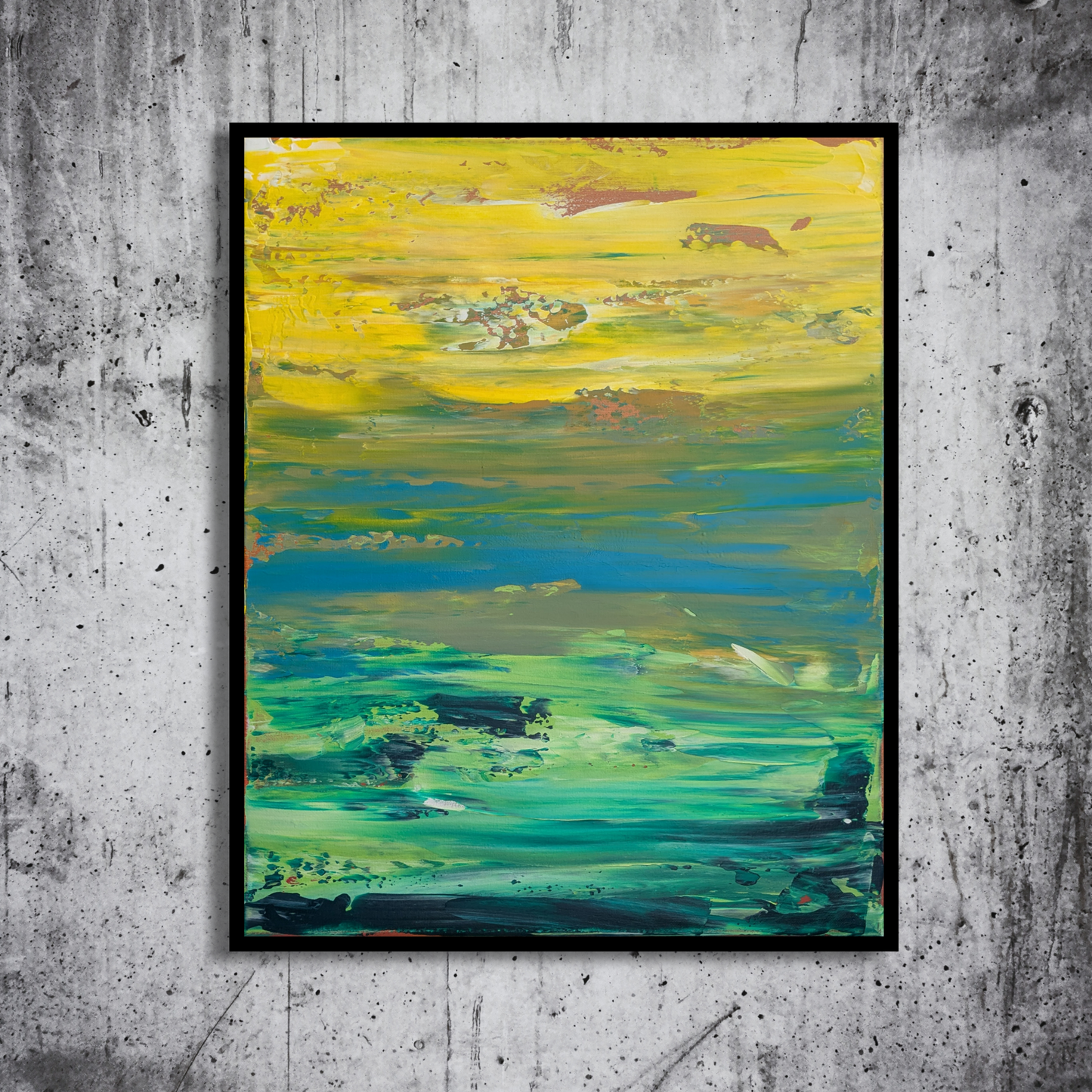 Instant coloré - peinture acrylique originale 40x50cm (2025)