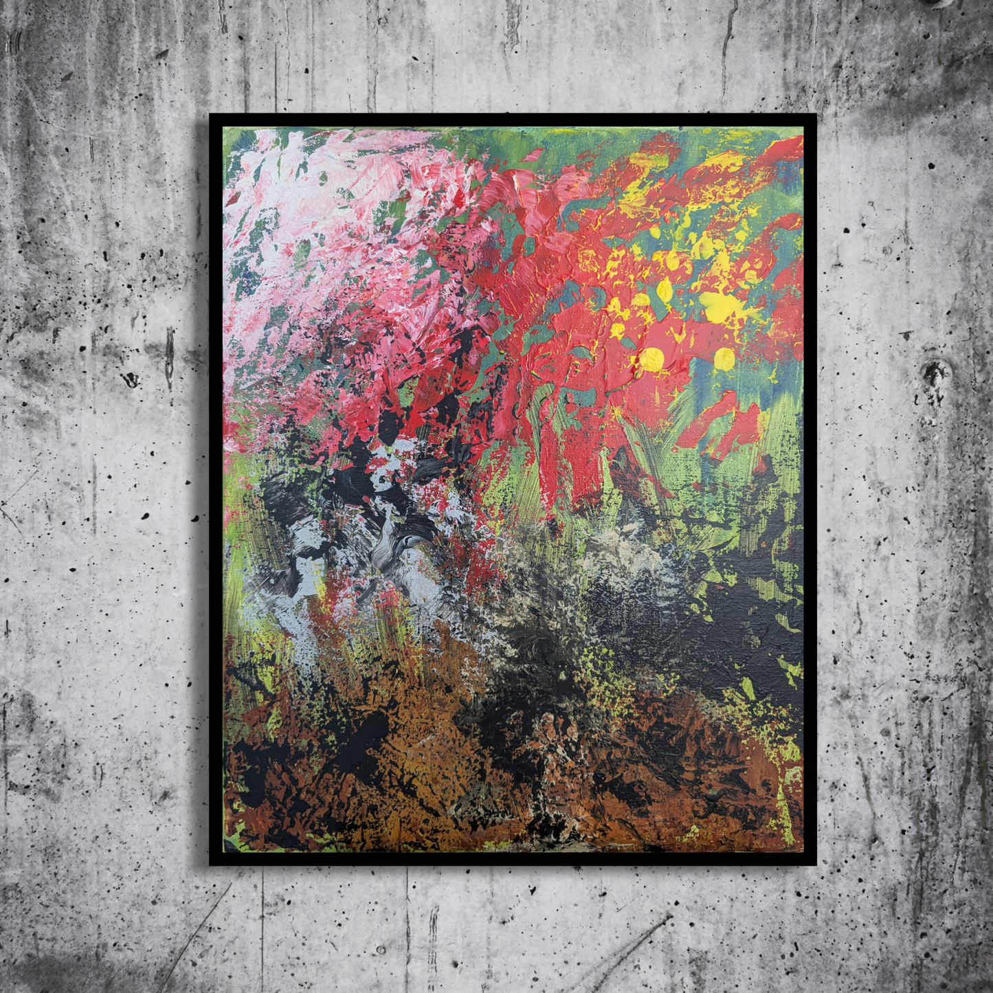 Sans titre 0629A - peinture acrylique originale 40x50cm (2025)