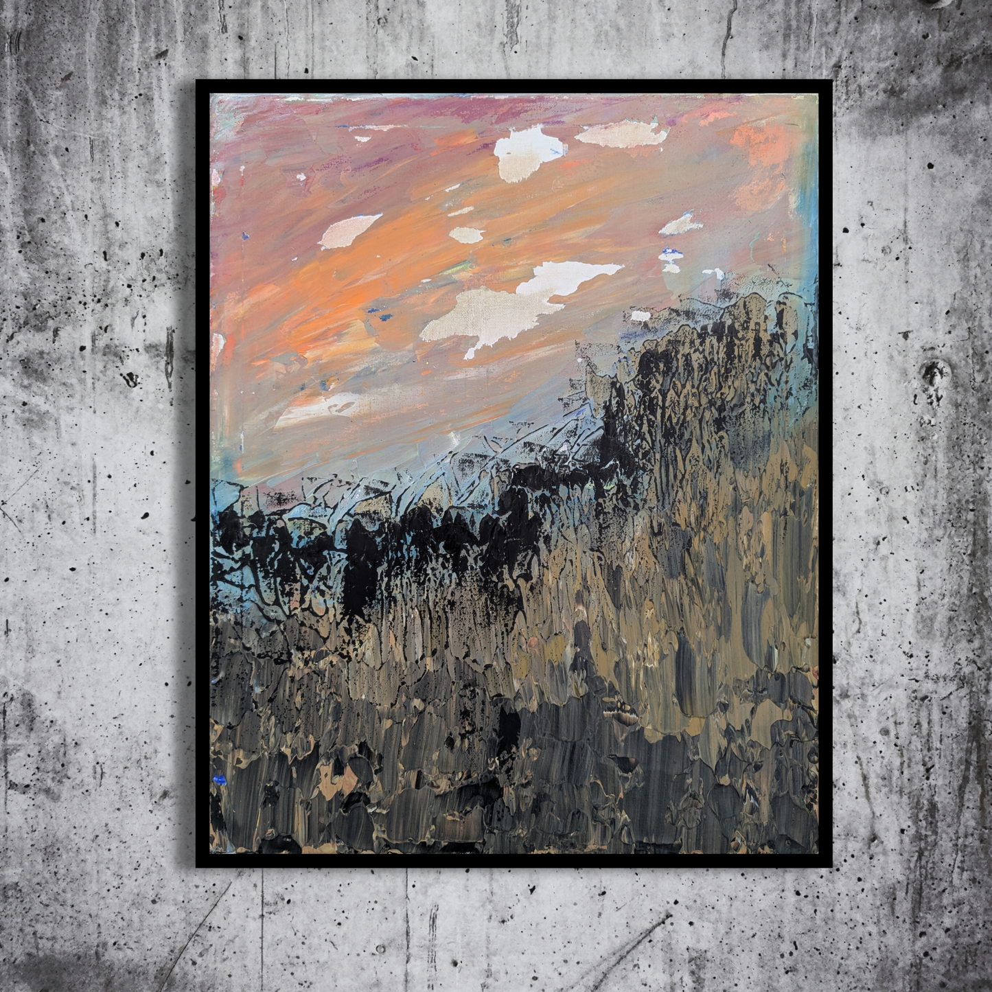 Le fantôme du blé - peinture acrylique originale 40x50cm (2025)