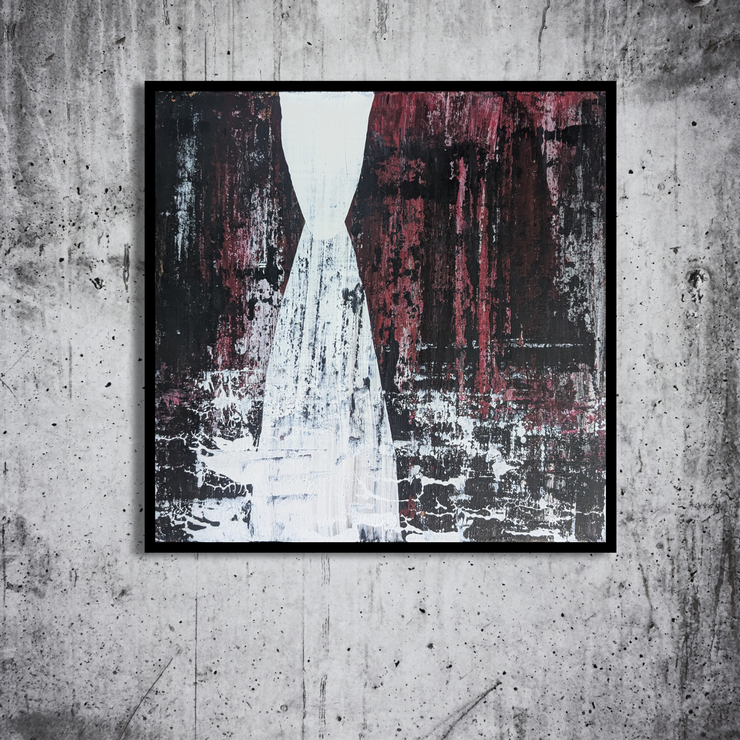 Sans titre 0718C - peinture acrylique originale 25x25cm (2025)