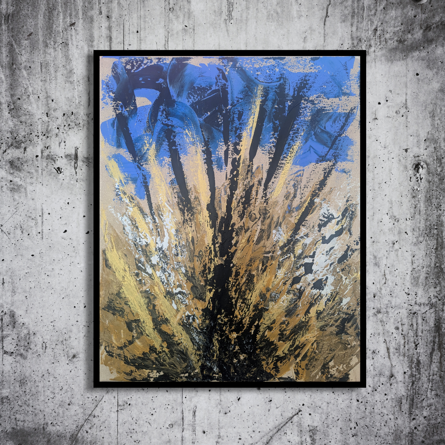 Sans titre 0703B - peinture acrylique originale 40x50cm (2025)