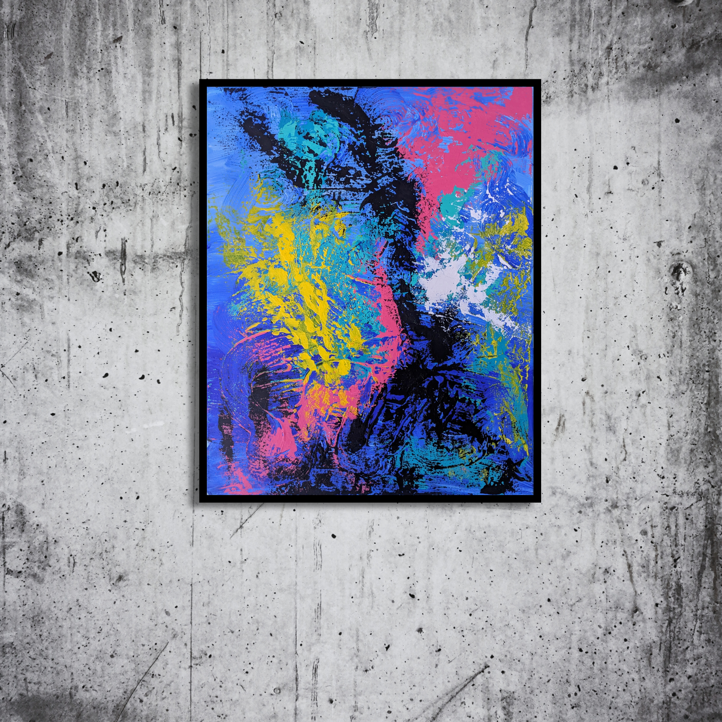 Sans titre 0716A - peinture acrylique originale 40x50cm (2025)