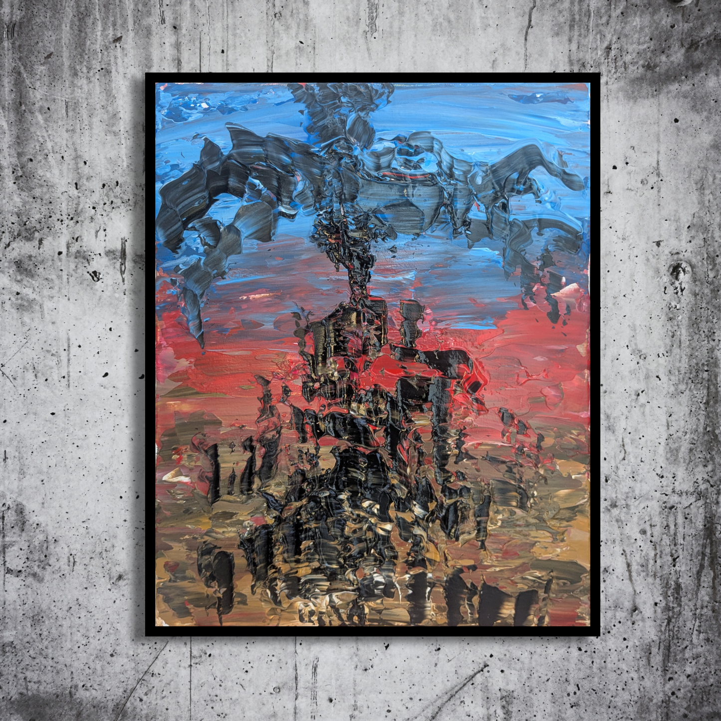 Sans titre 0603B - peinture acrylique originale 40x50cm (2025)