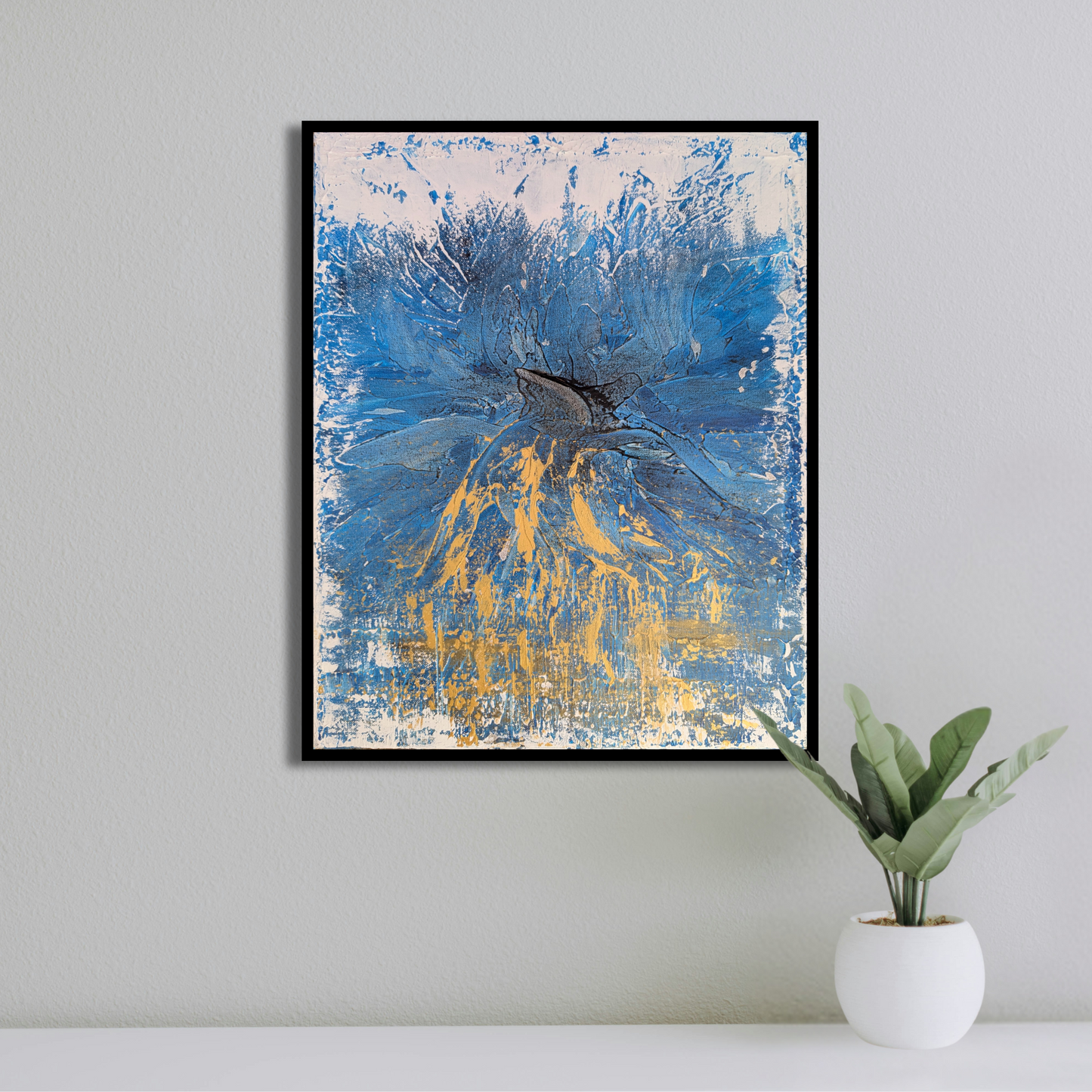 Sans titre 0805F - peinture acrylique originale 40x50cm (2025)