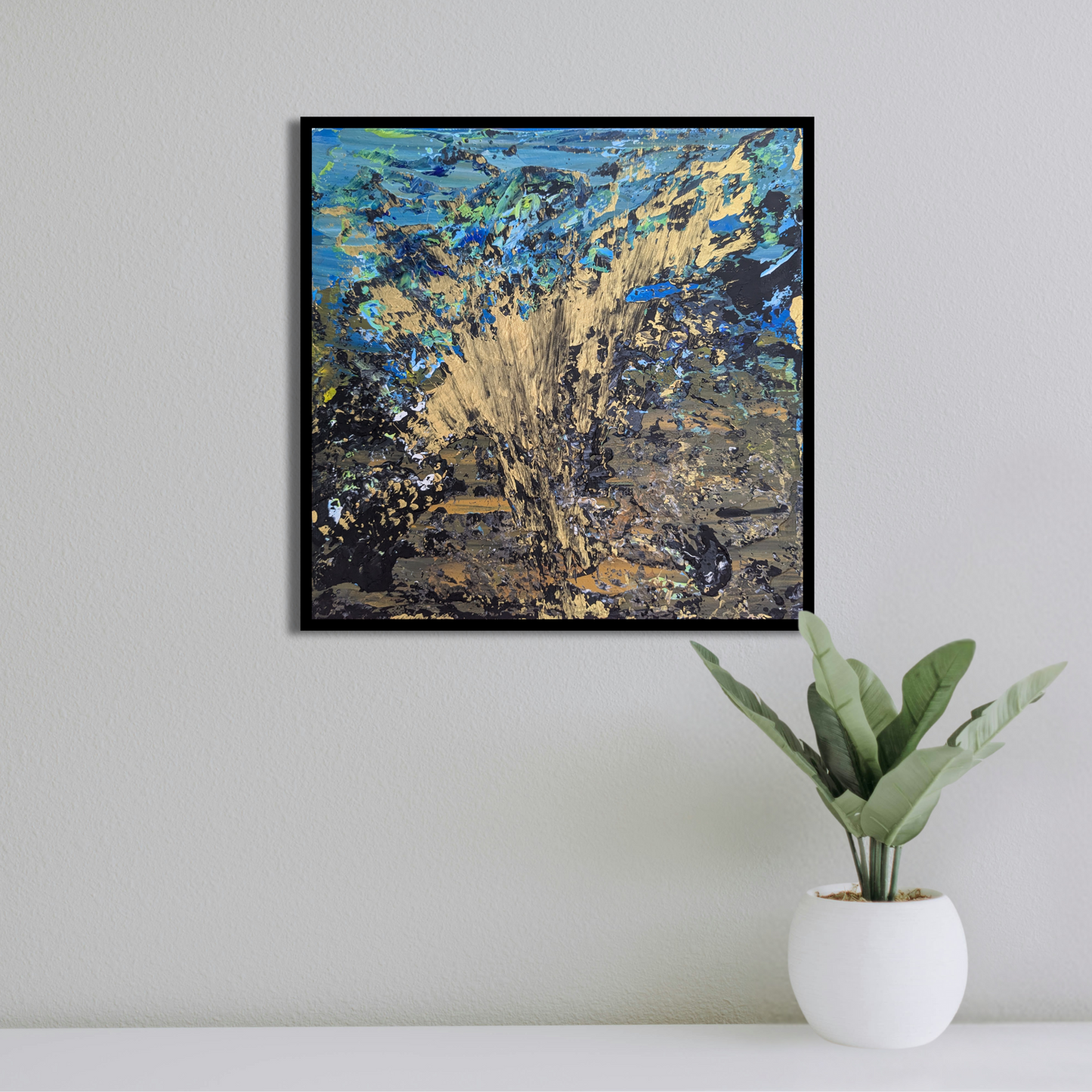 Sans titre 0602A - peinture acrylique originale 25x25cm (2025)