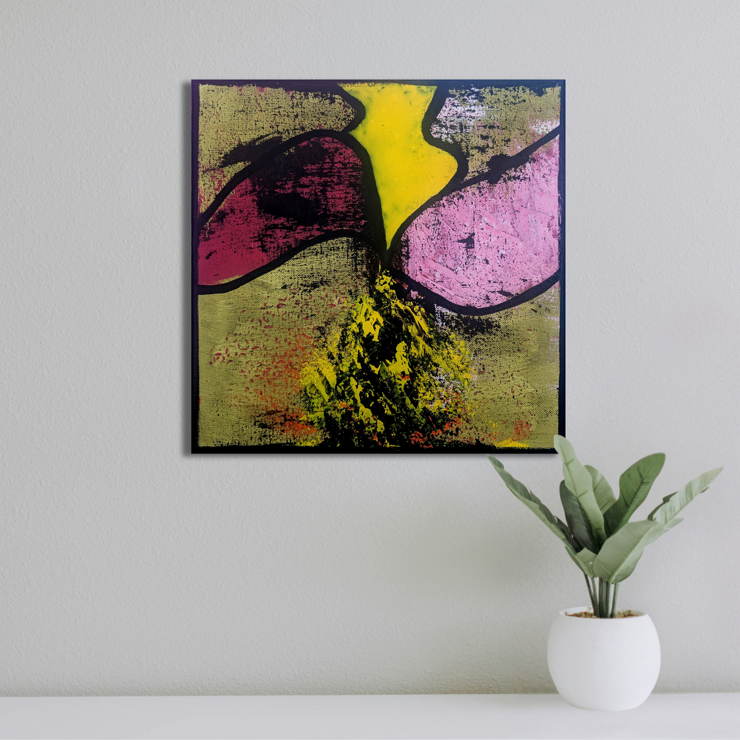 Sans titre 0703F - peinture acrylique originale 30x30cm (2025)