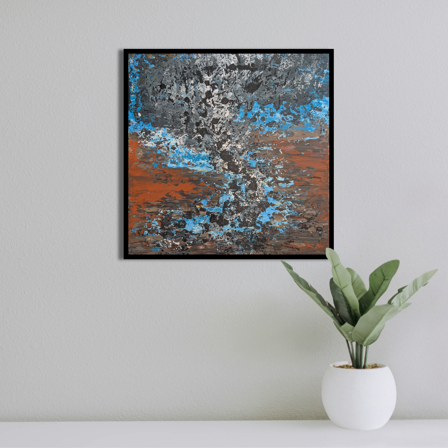 Sans titre 0604A - peinture acrylique originale 25x25cm (2025)