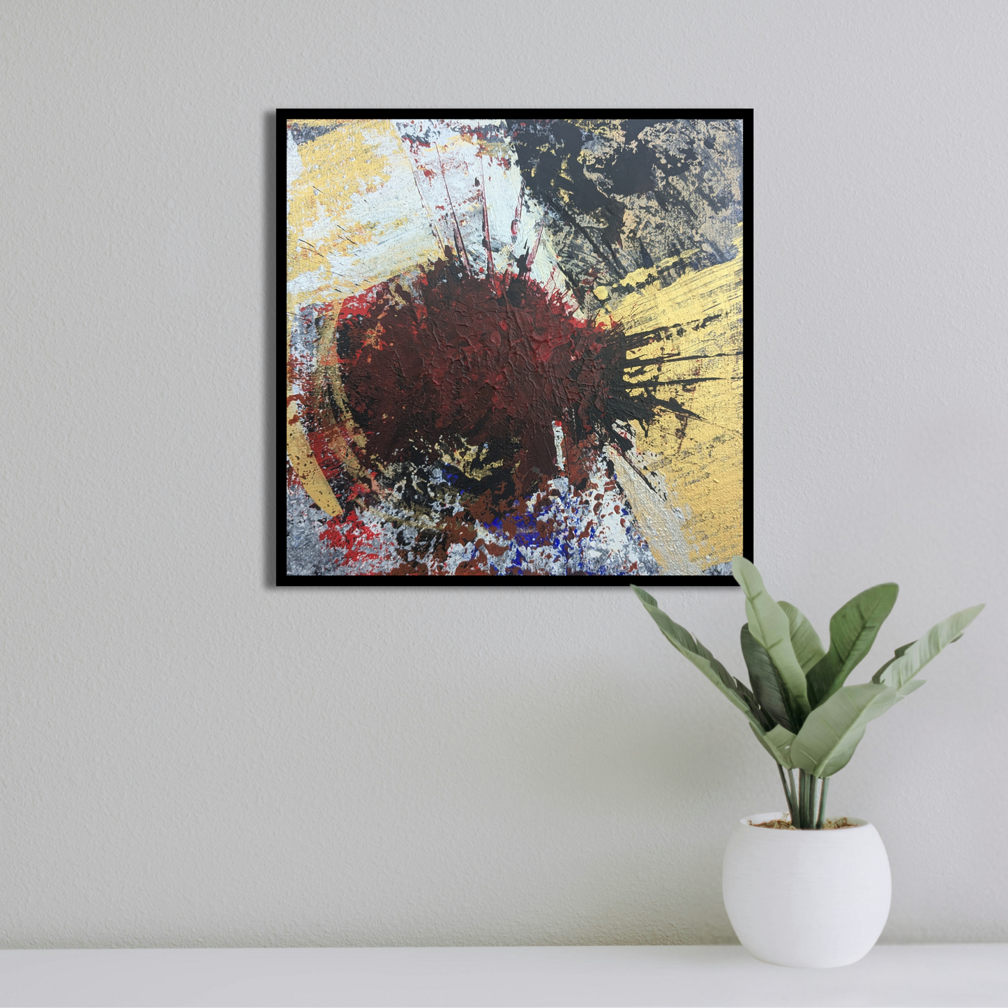 Sans titre 0615B - peinture acrylique originale 25x25cm (2025)