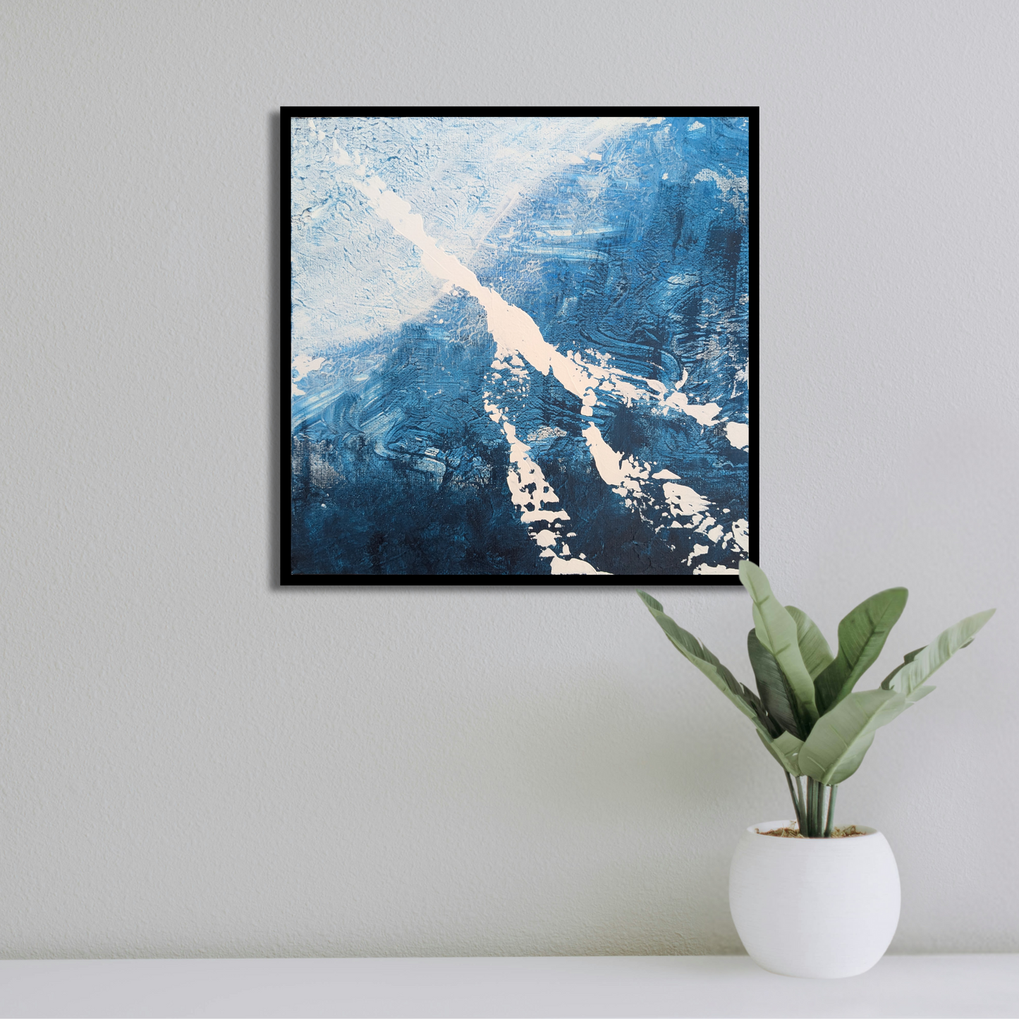 Sans titre 0712D - peinture acrylique originale 25x25cm (2025)