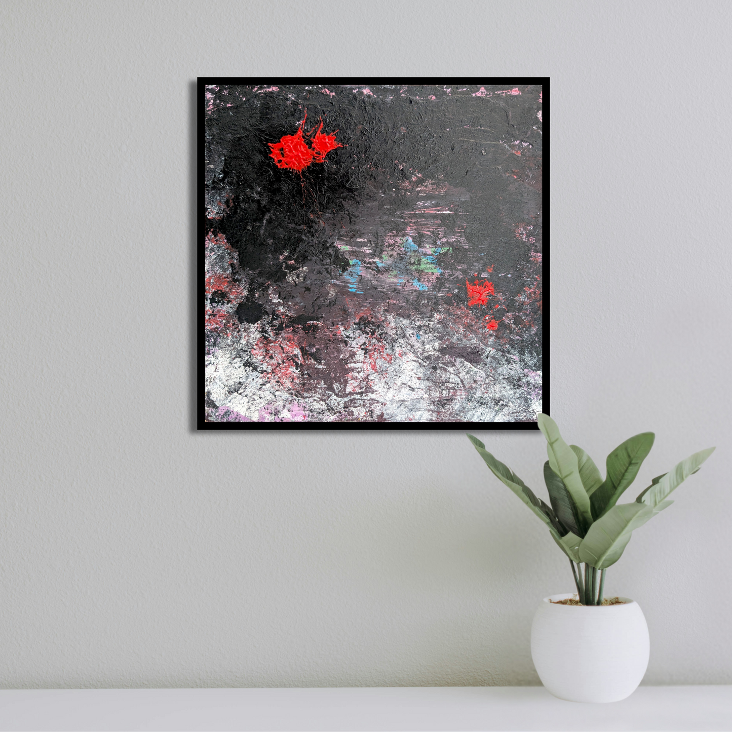 Sans titre 0602C - peinture acrylique originale 25x25cm (2025)