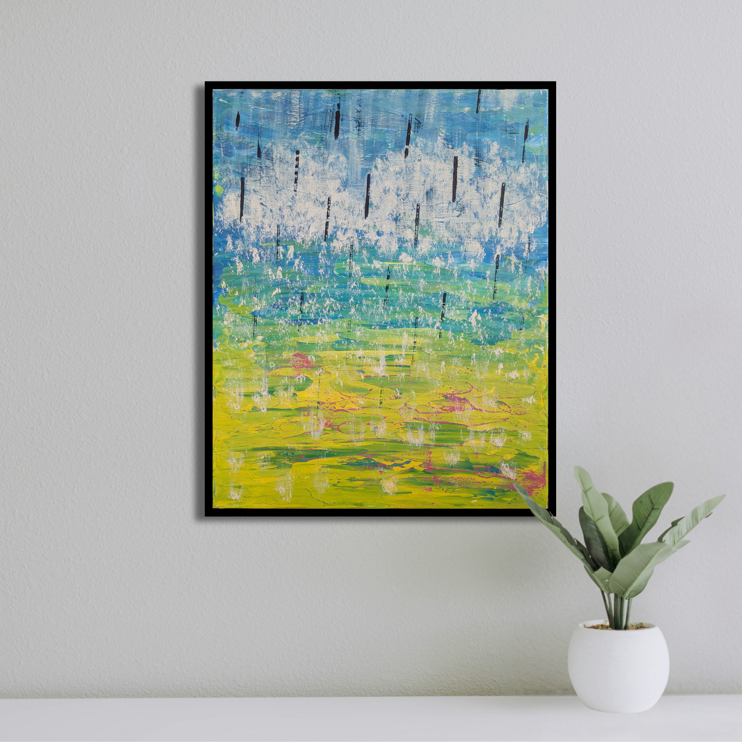 Sweet rain - peinture acrylique originale 40x50cm (2025)