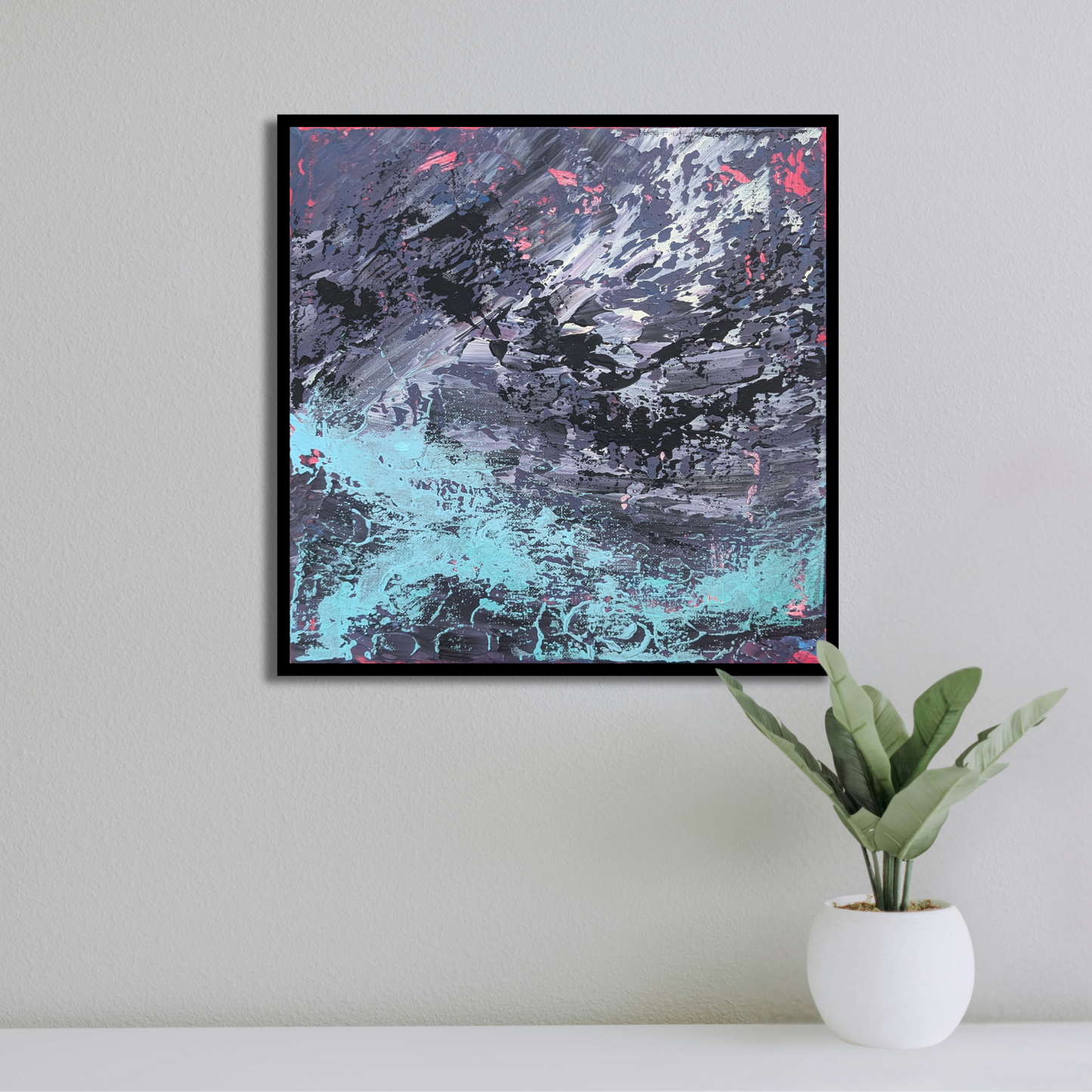 Sans titre 0728E - peinture acrylique originale 30x30cm (2025)