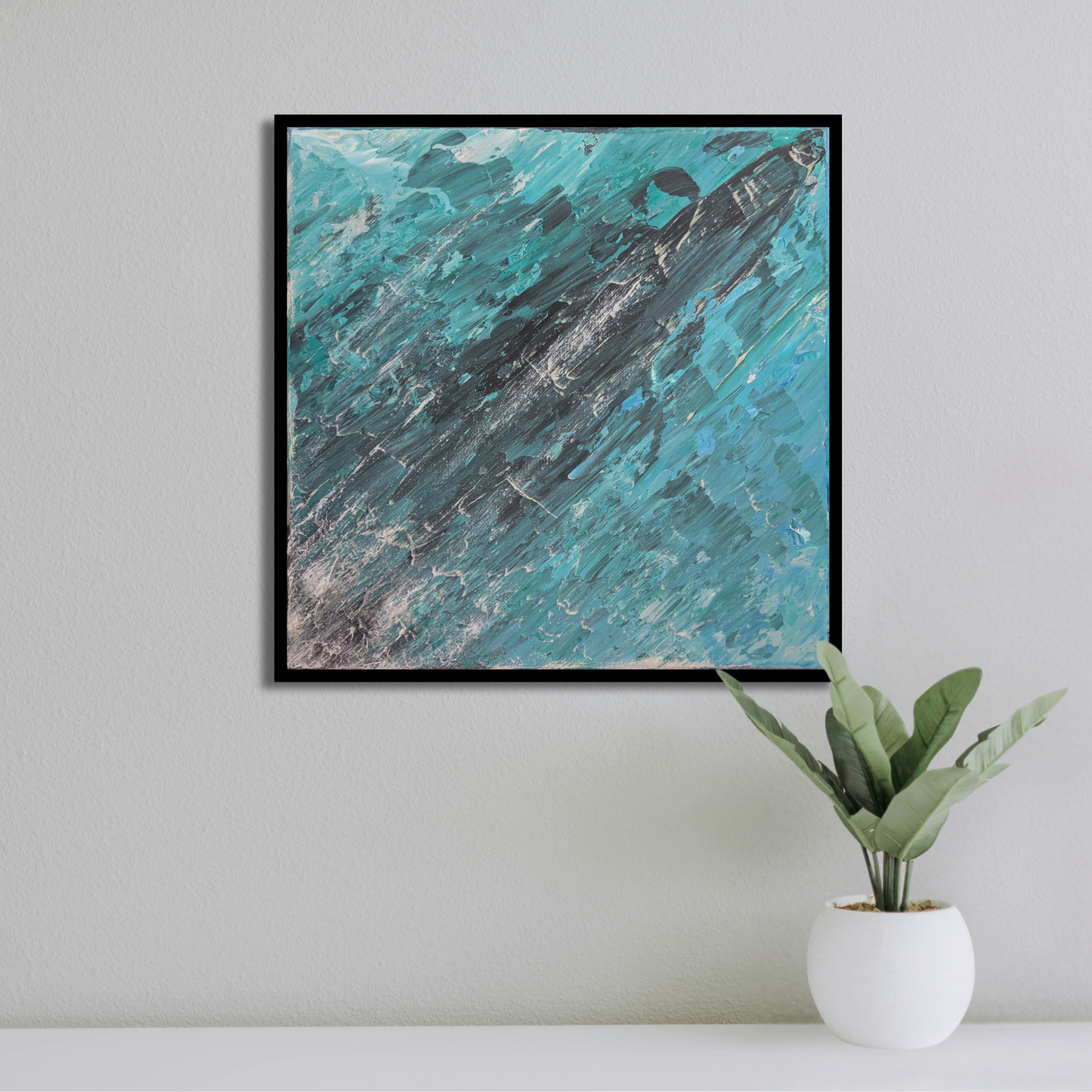 Sans titre 0529D - peinture acrylique originale 30x30cm (2025)