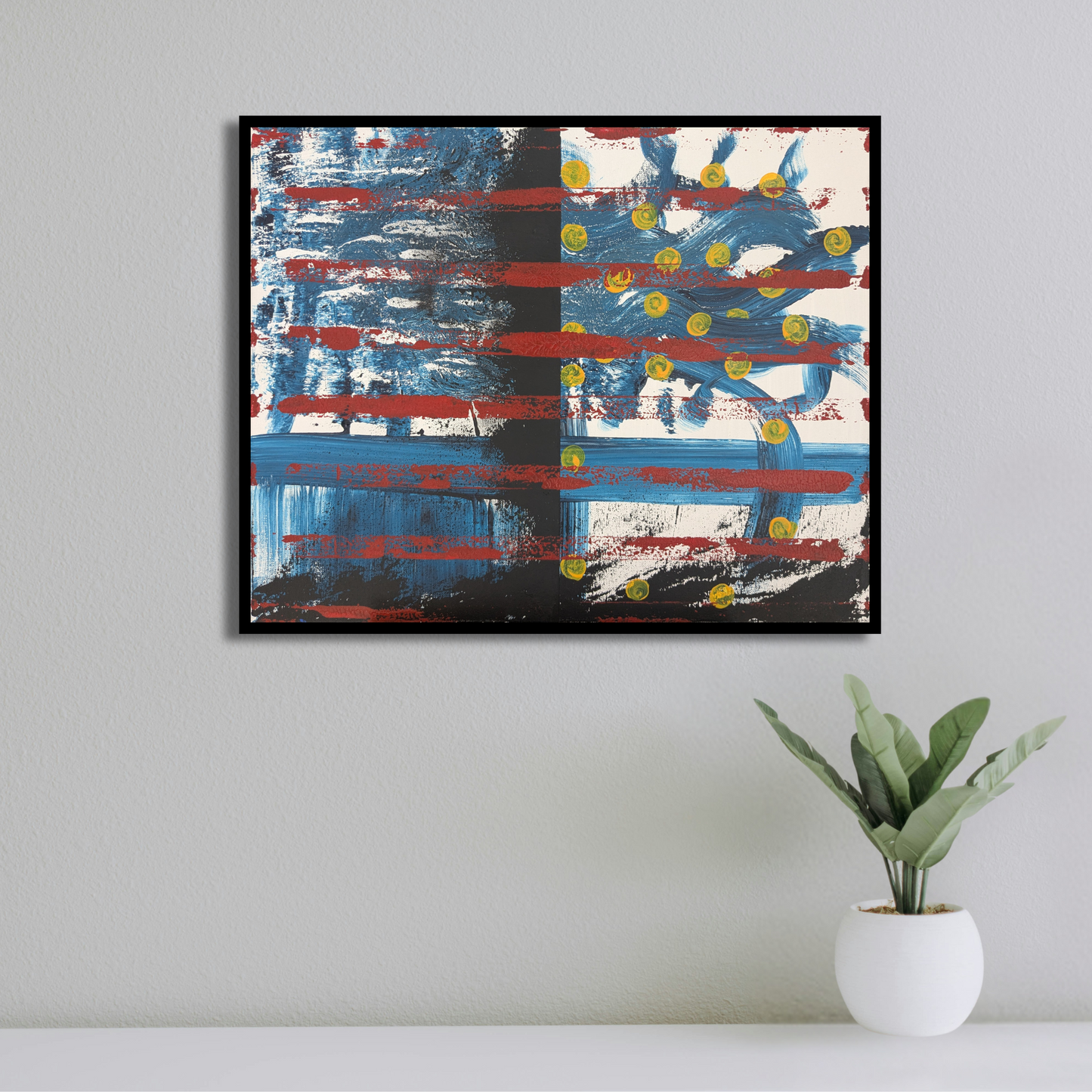 Sans titre 0712B - peinture acrylique originale 50x40cm (2025)