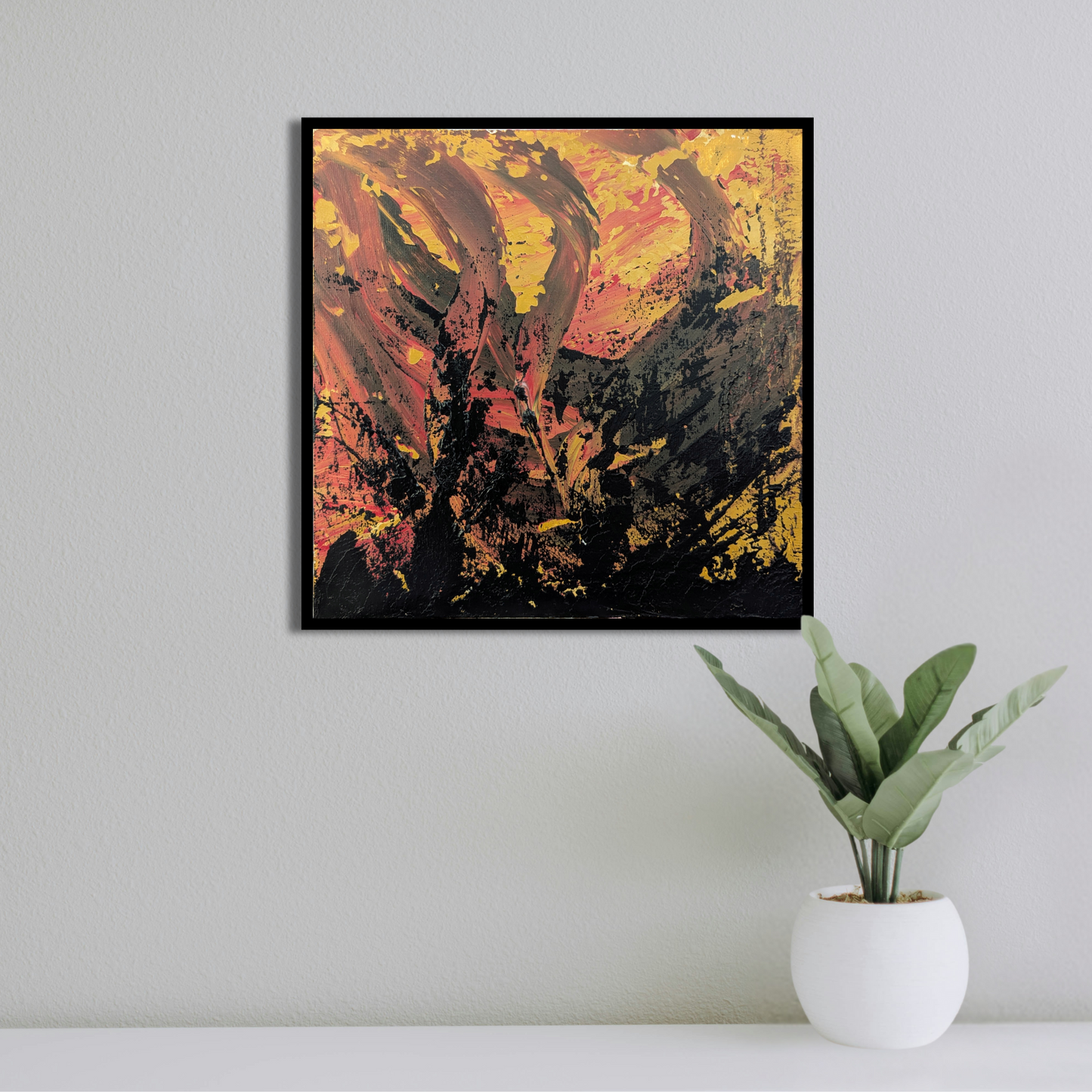 Sans titre 0805B - peinture acrylique originale 25x25cm (2025)