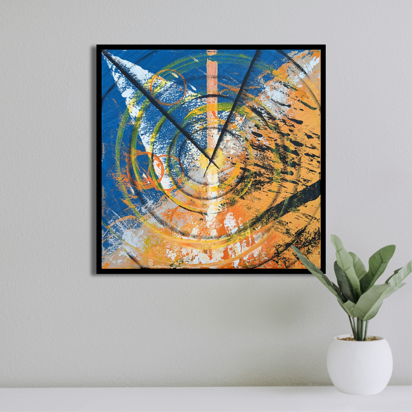 Sans titre 0712A - peinture acrylique originale 40x40cm (2025)