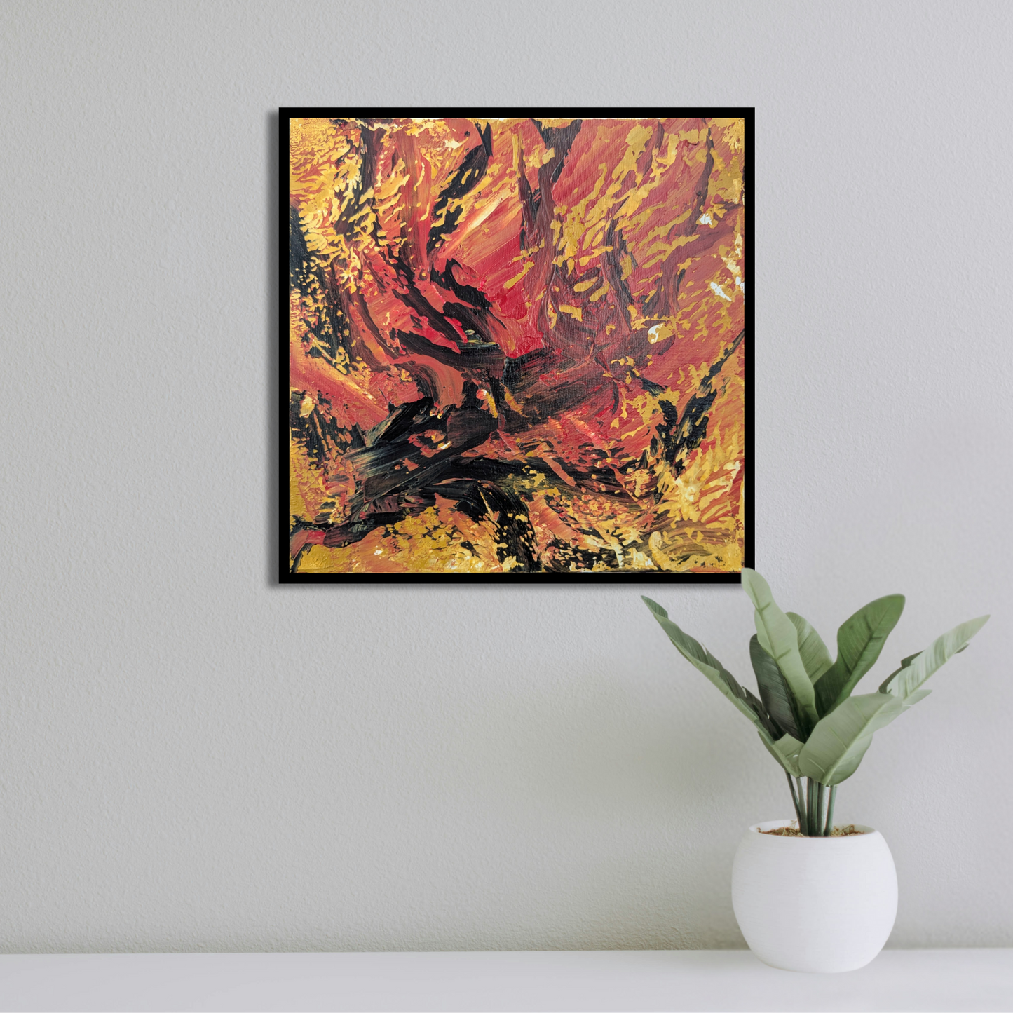 Sans titre 0805A - peinture acrylique originale 25x25cm (2025)