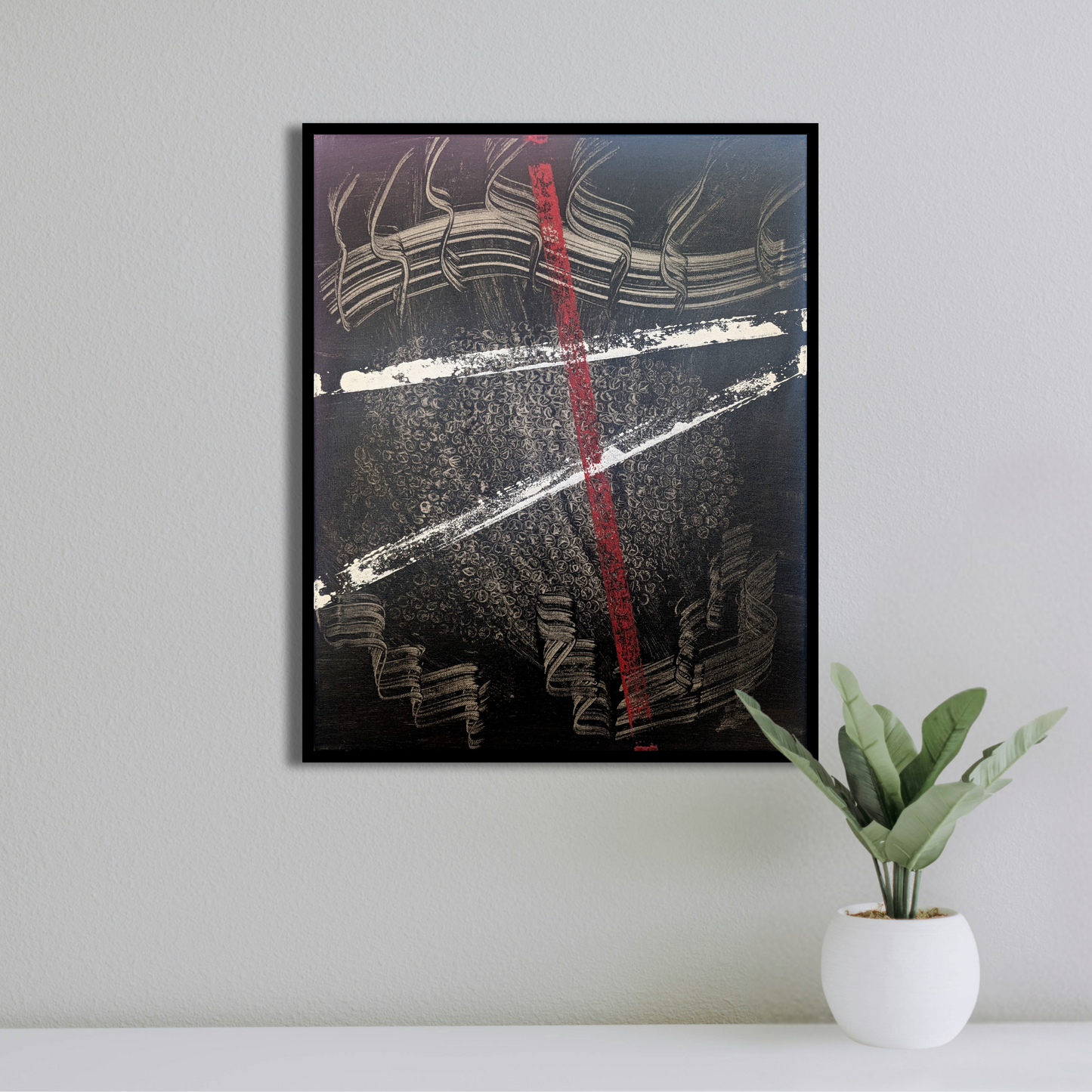 Sans titre 0703D - peinture acrylique originale 40x50cm (2025)