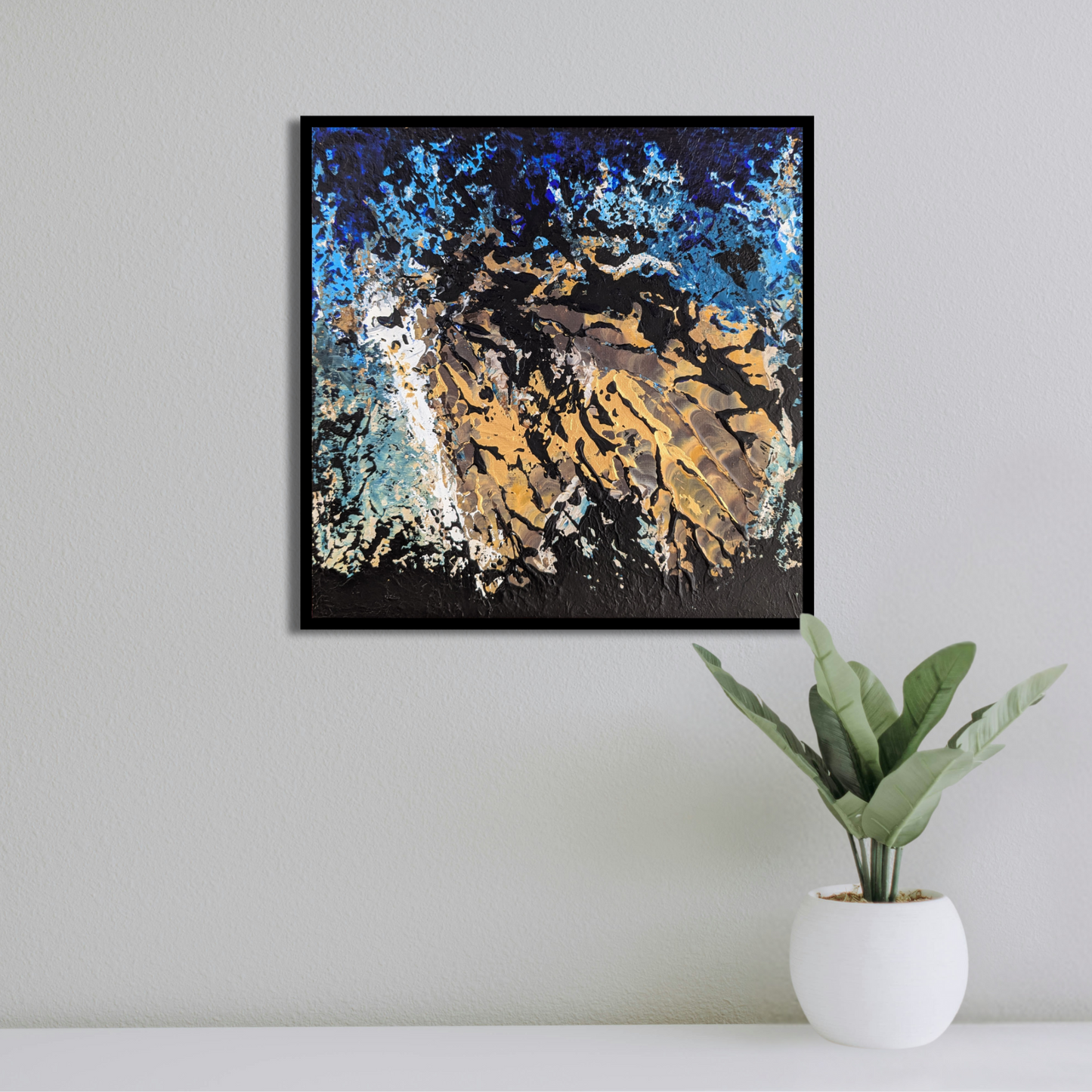 Sans titre 0706C - peinture acrylique originale 25x25cm (2025)