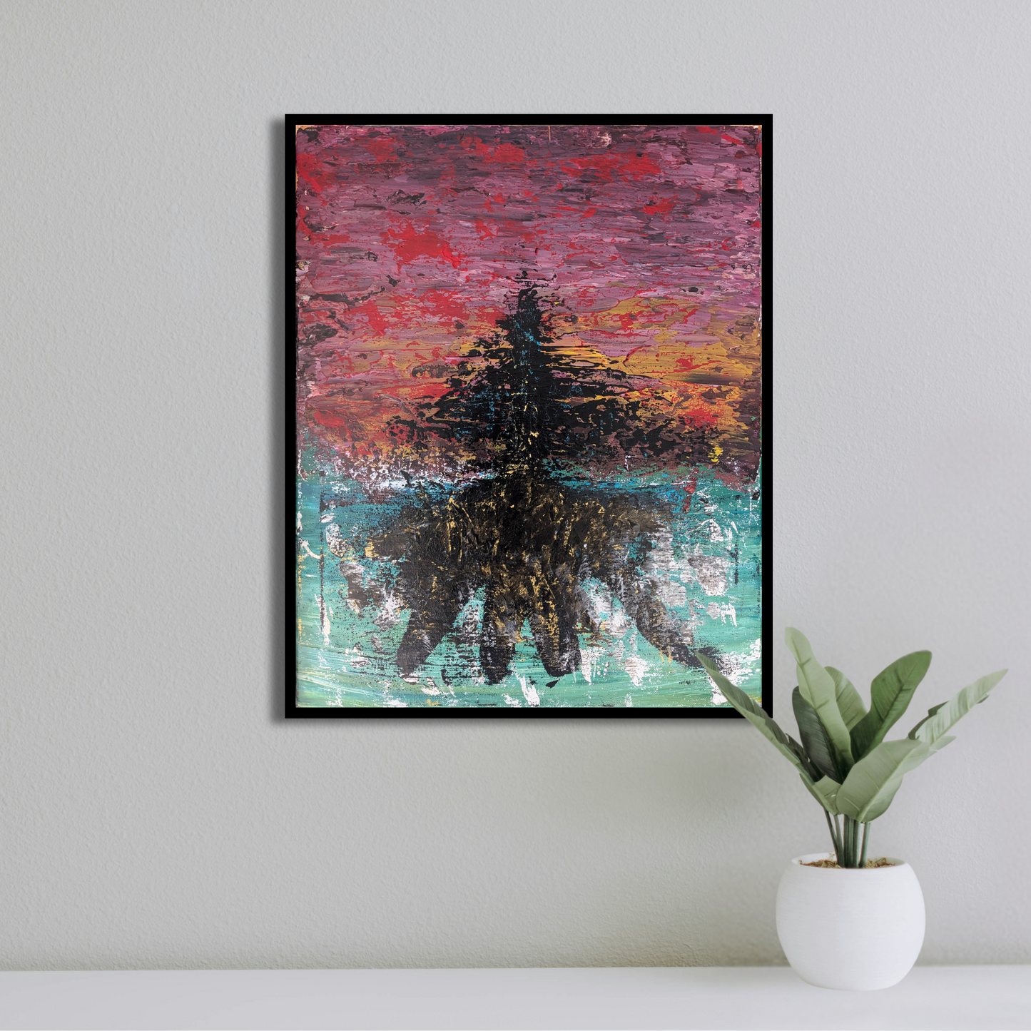 Sans titre 0629B - peinture acrylique originale 40x50cm (2025)