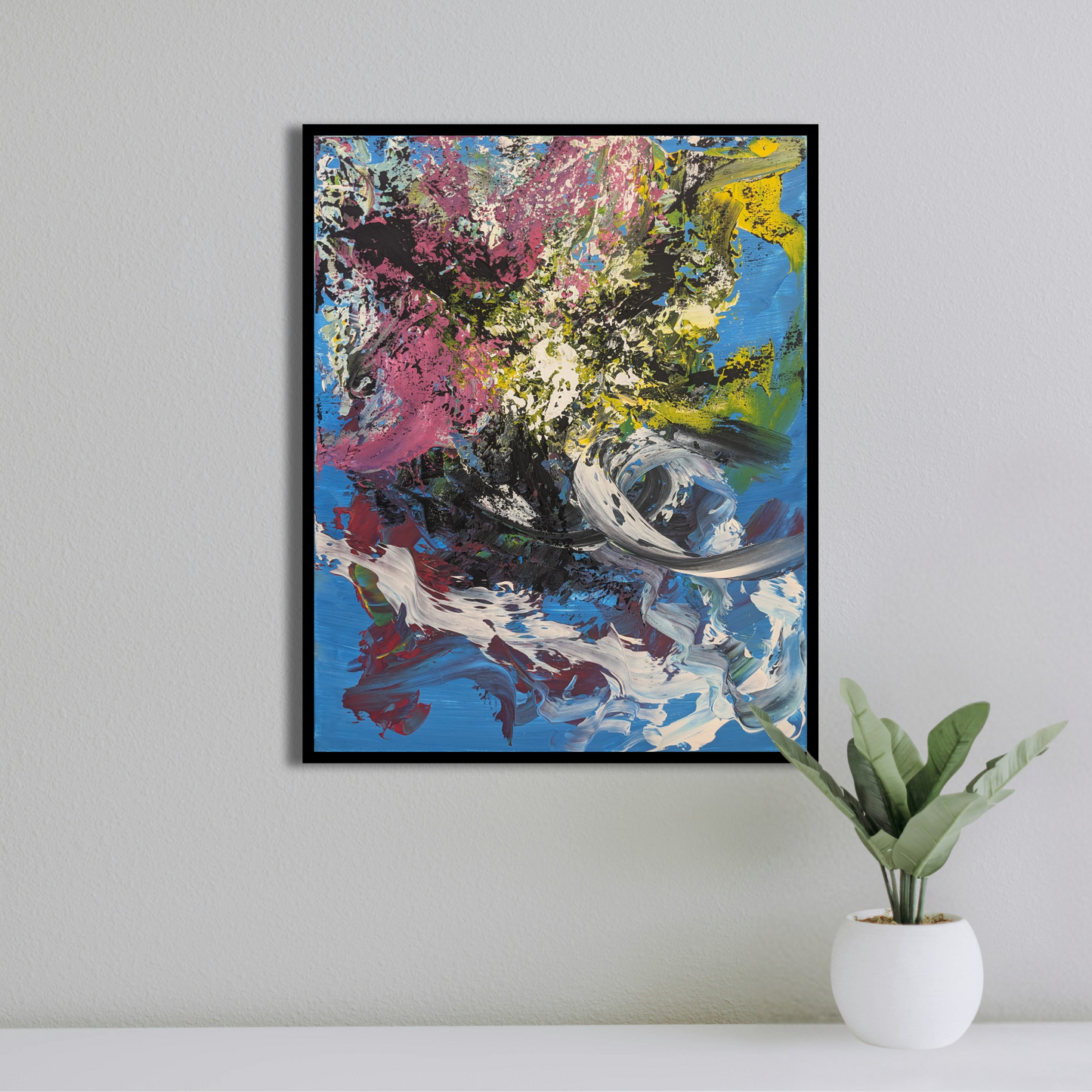 Sans titre 0727A - peinture acrylique originale 40x50cm (2025)