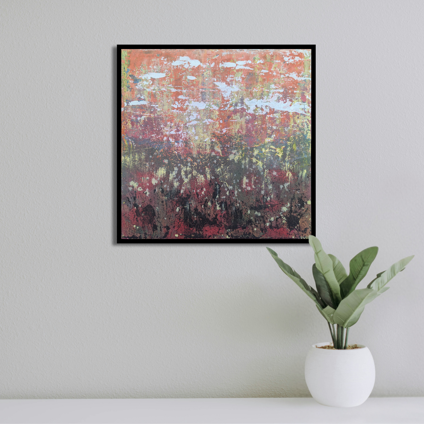 Sans titre 0609B - peinture acrylique originale 25x25cm (2025)