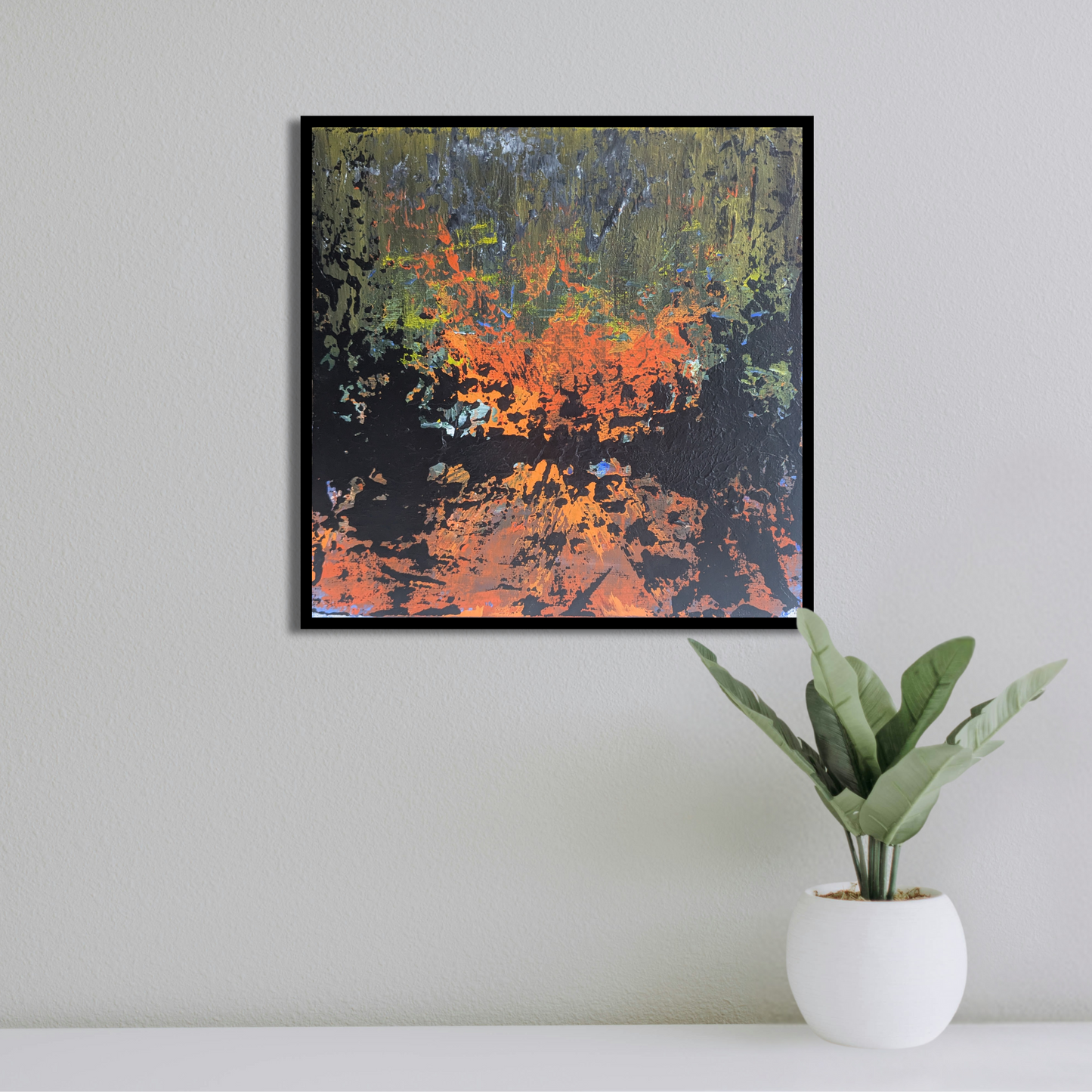 Sans titre 0621D - peinture acrylique originale 25x25cm (2025)