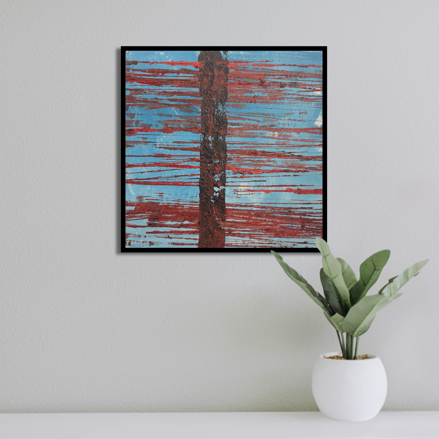 Sans titre 0718A - peinture acrylique originale 25x25cm (2025)