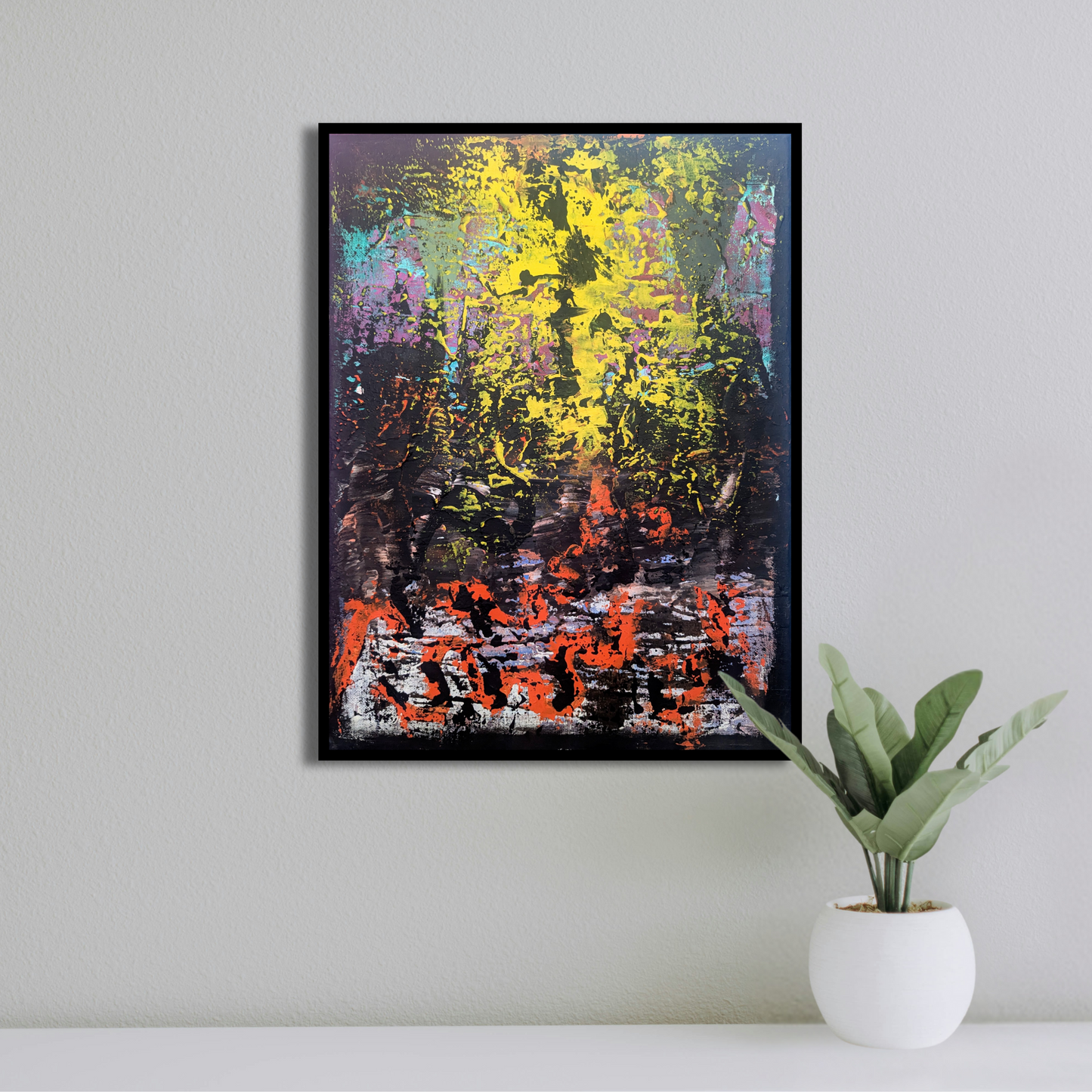 Sans titre 0703E - peinture acrylique originale 30x40cm (2025)