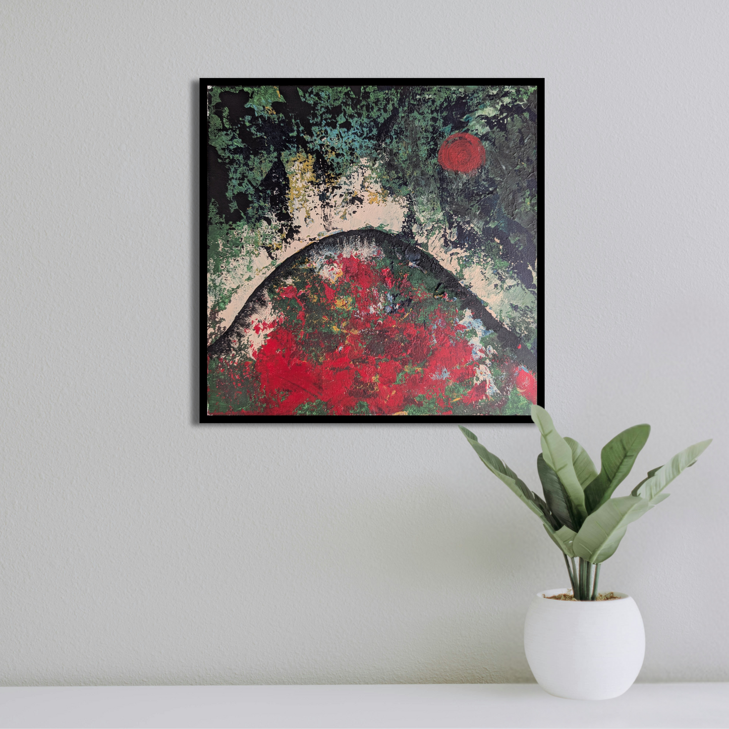 Sans titre 0706B - peinture acrylique originale 25x25cm (2025)