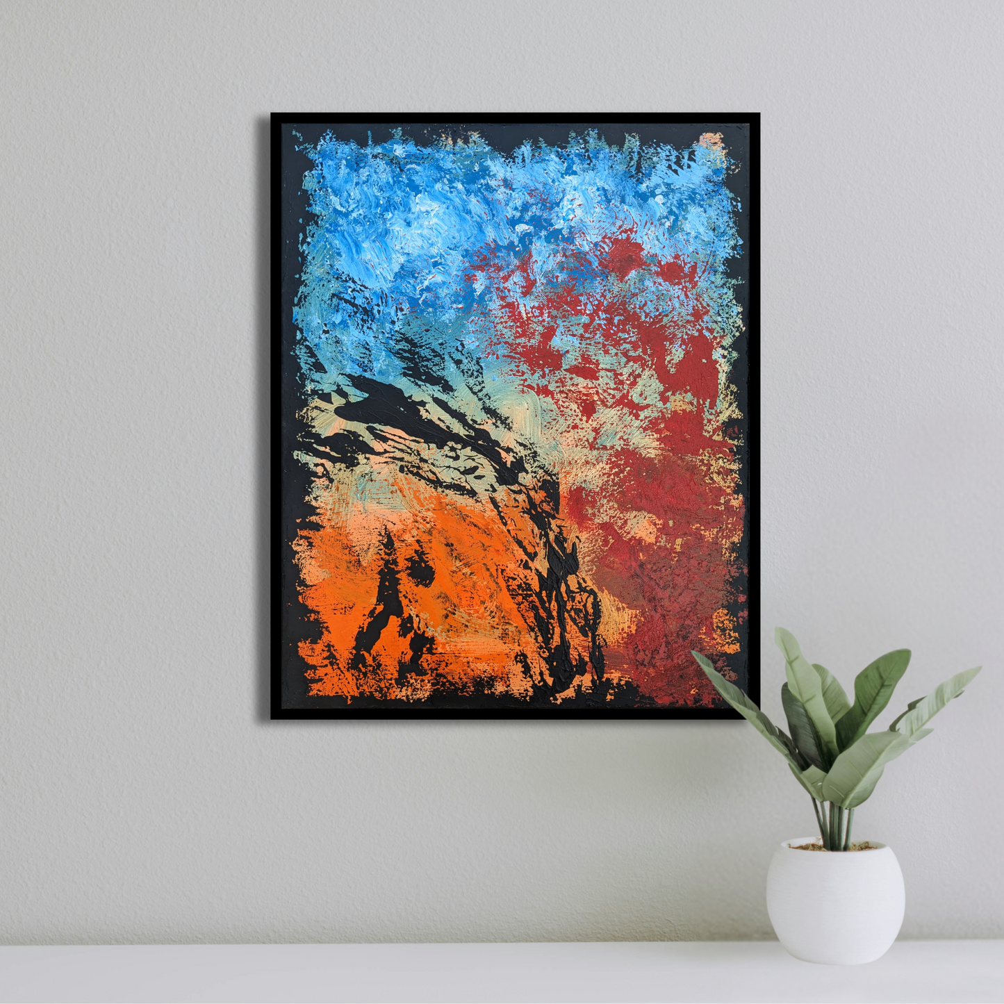 Sans titre 0712C - peinture acrylique originale 40x50cm (2025)