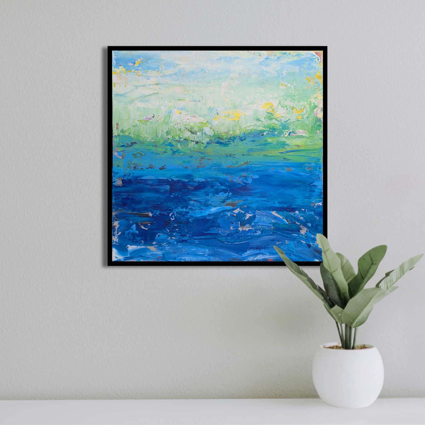 Sans titre 0526B - peinture acrylique originale 25x25cm (2025)