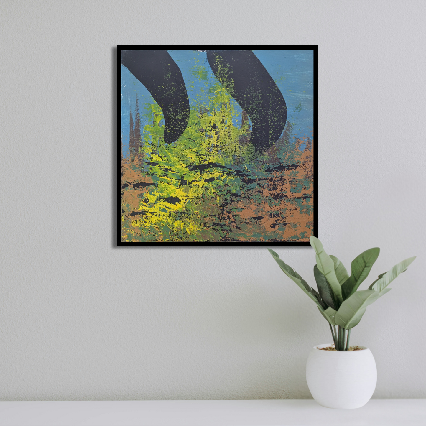 Sans titre 0728B - peinture acrylique originale 25x25cm (2025)