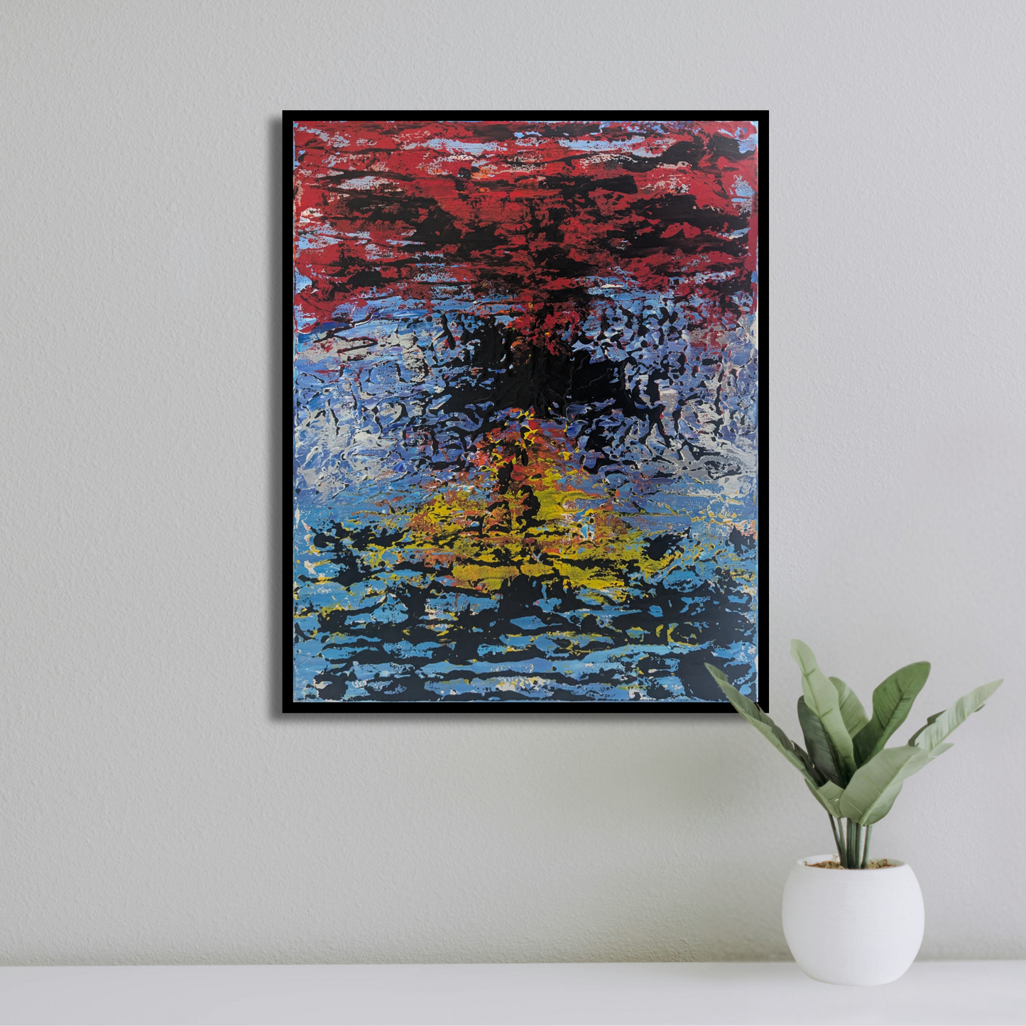 Sans titre 0621E - peinture acrylique originale 40x50cm (2025)