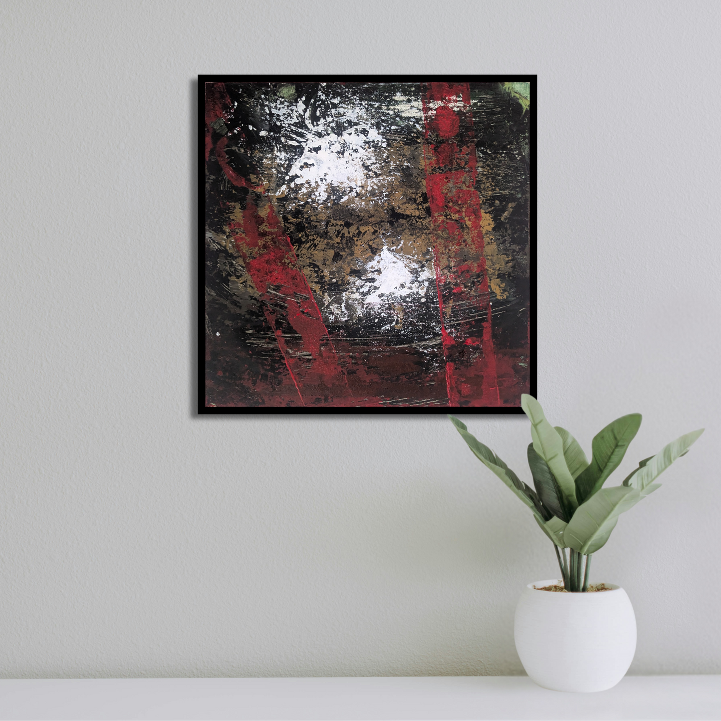 Sans titre 0625C - peinture acrylique originale 25x25cm (2025)