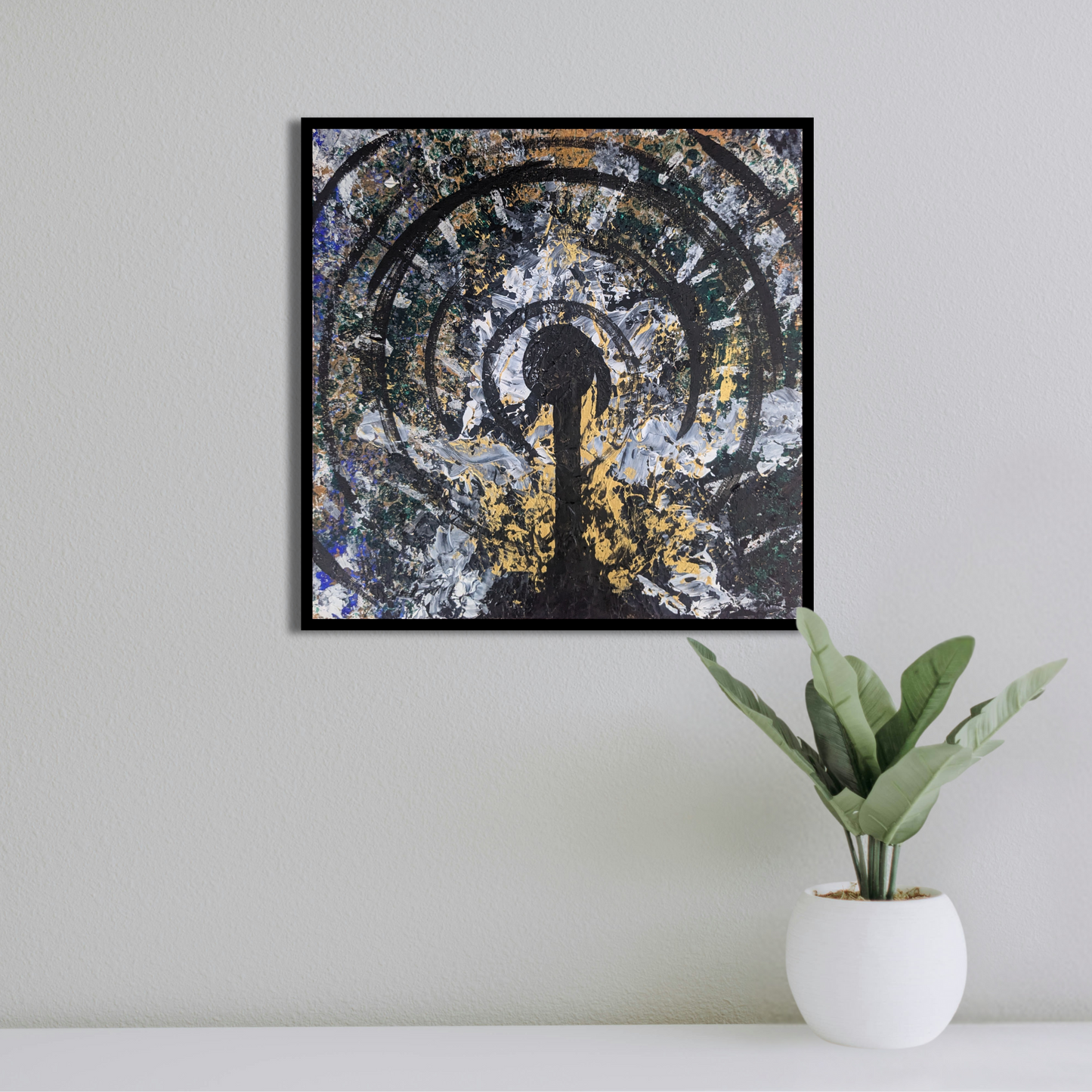 Sans titre 0625E - peinture acrylique originale 25x25cm (2025)