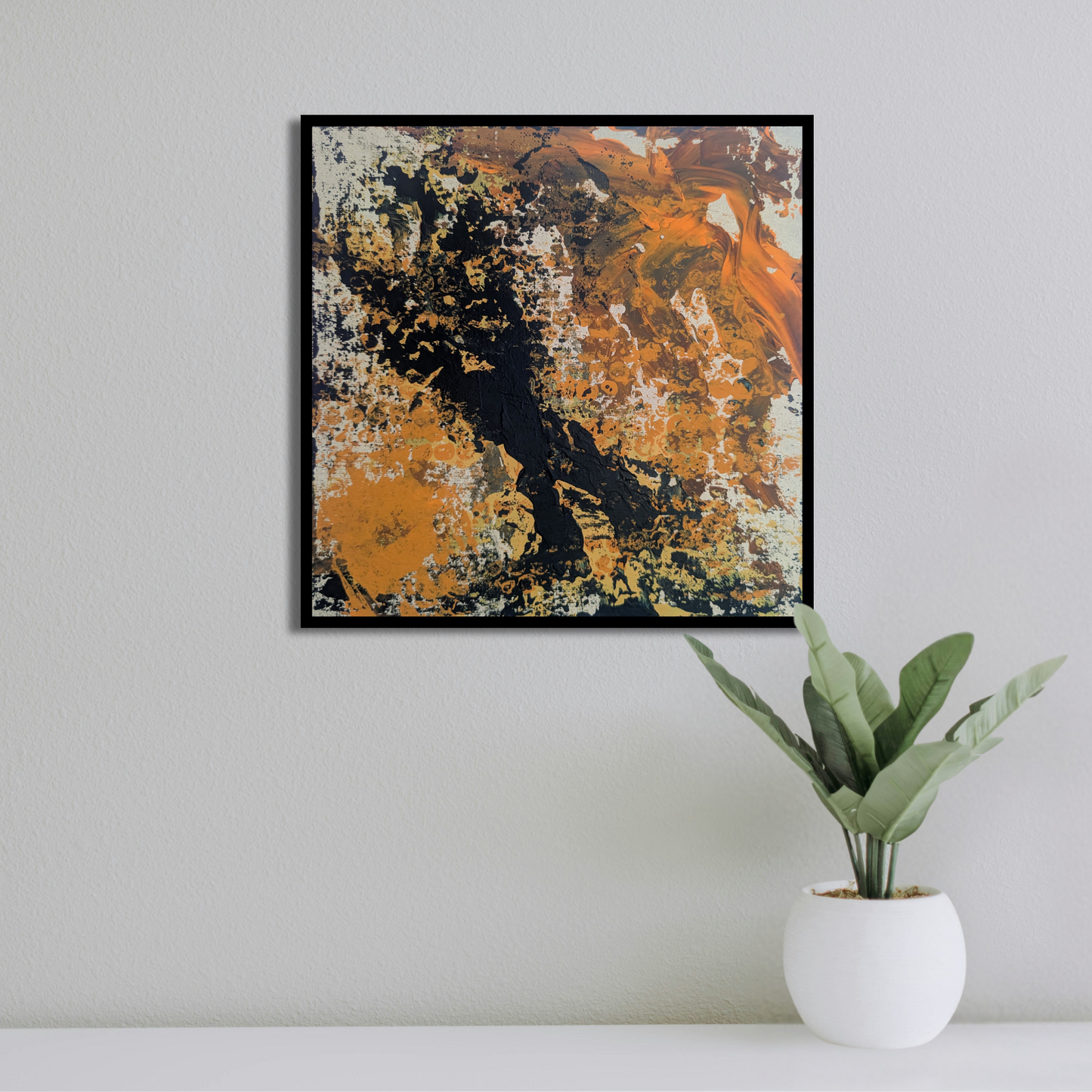 Sans titre 0703J - peinture acrylique originale 25x25cm (2025)