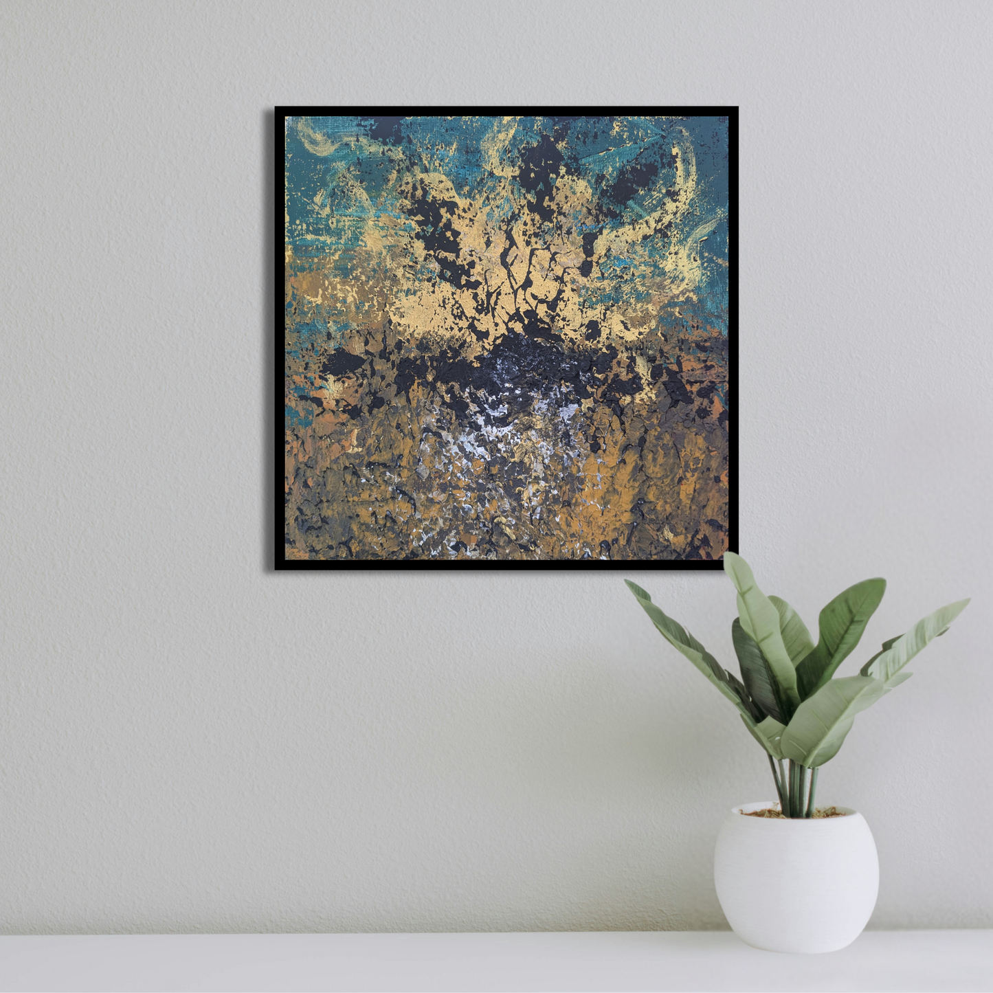 Sans titre 0728A - peinture acrylique originale 25x25cm (2025)