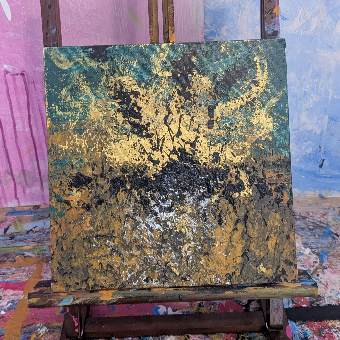 Sans titre 0728A - peinture acrylique originale 25x25cm (2025)