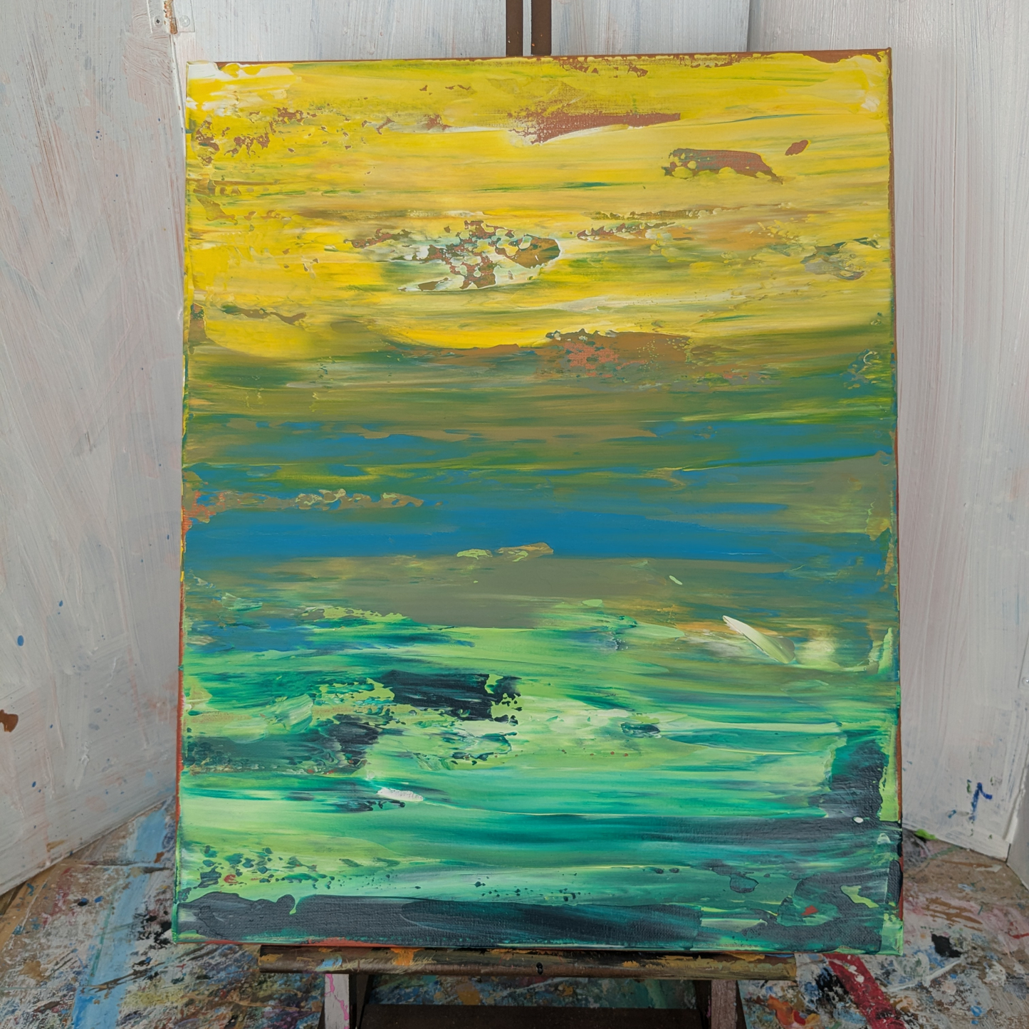 Instant coloré - peinture acrylique originale 40x50cm (2025)