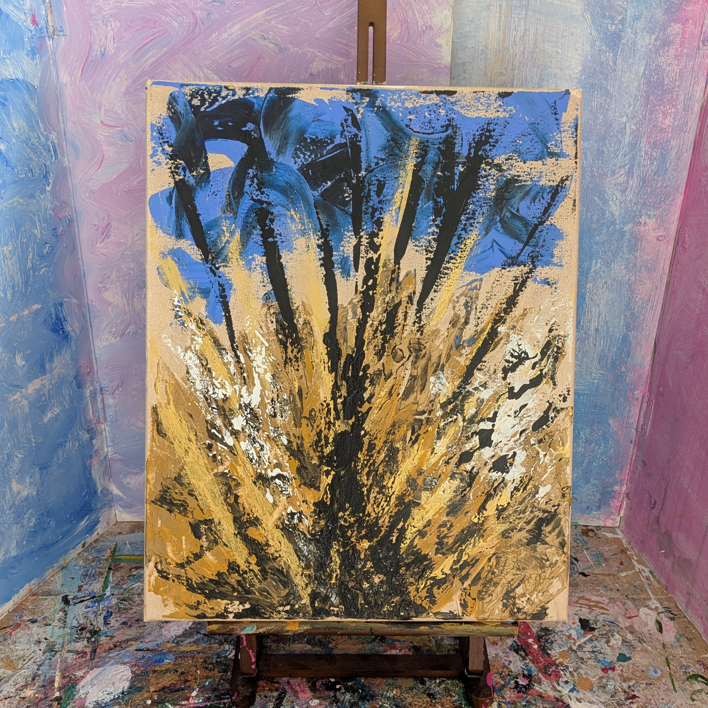 Sans titre 0703B - peinture acrylique originale 40x50cm (2025)