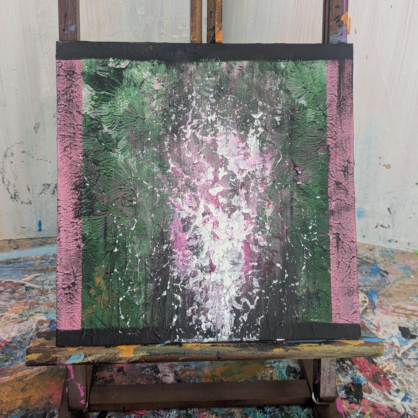 Sans titre 0603C - peinture acrylique originale 25x25cm (2025)