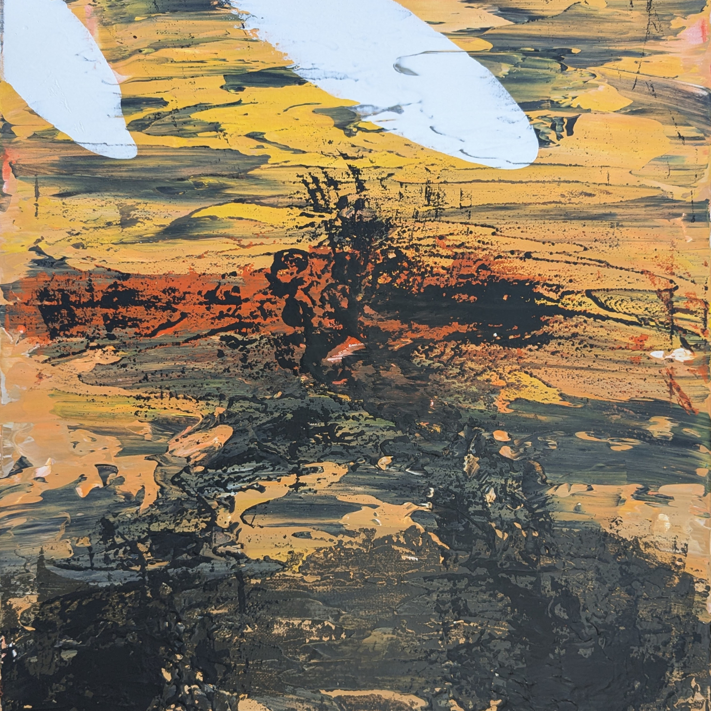 Terre brûlée - peinture acrylique originale 40x50cm (2025)