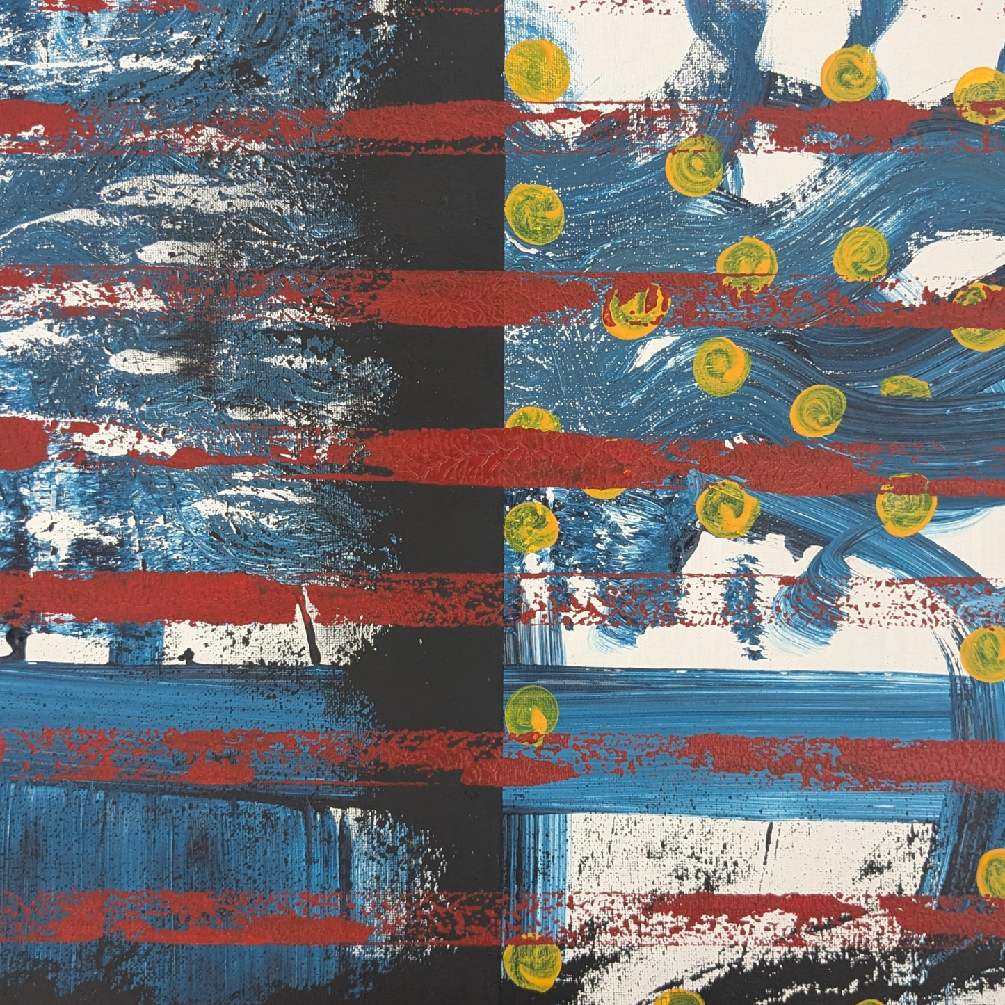 Sans titre 0712B - peinture acrylique originale 50x40cm (2025)