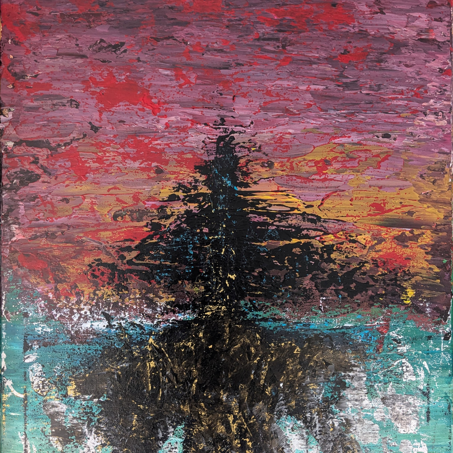 Sans titre 0629B - peinture acrylique originale 40x50cm (2025)