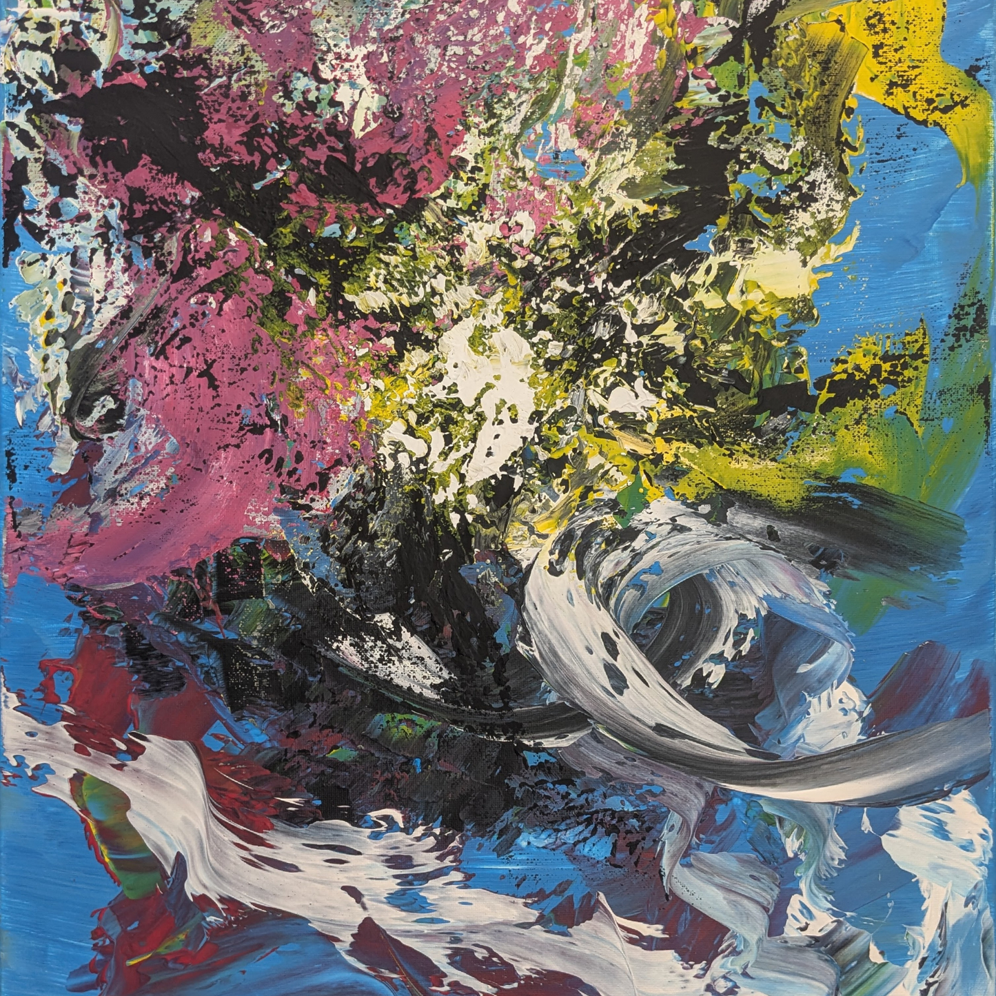 Sans titre 0727A - peinture acrylique originale 40x50cm (2025)