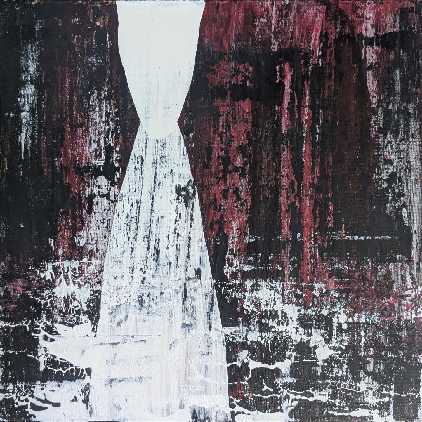 Sans titre 0718C - peinture acrylique originale 25x25cm (2025)