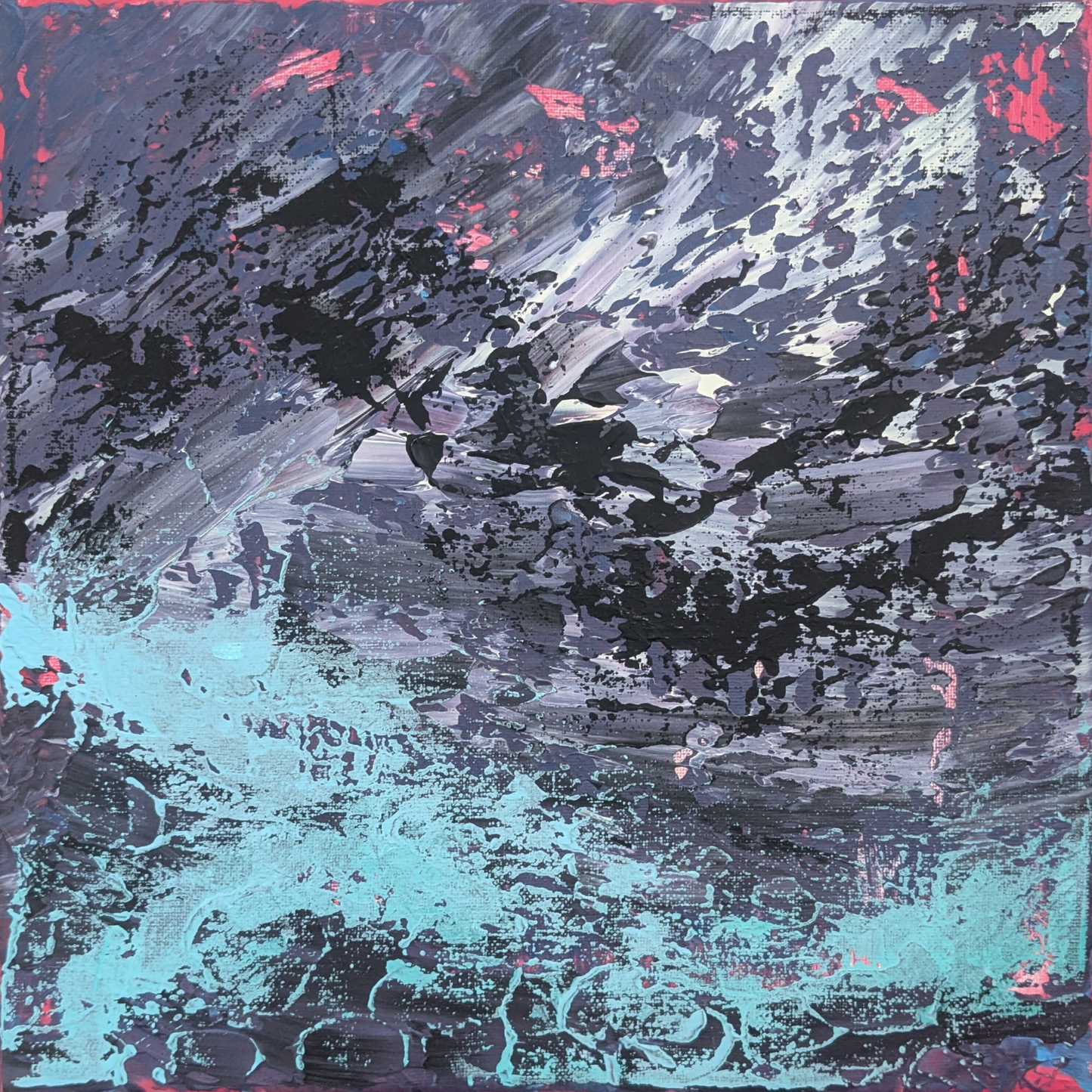 Sans titre 0728E - peinture acrylique originale 30x30cm (2025)