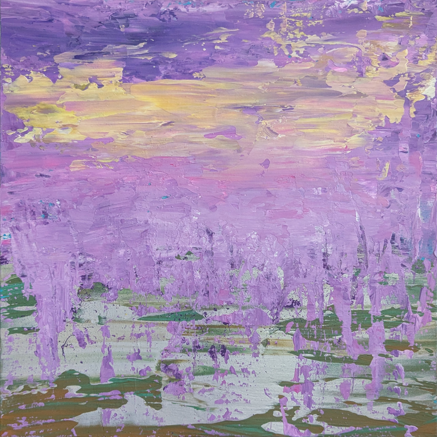 Sans titre 0526A - peinture acrylique originale 25x25cm (2025)