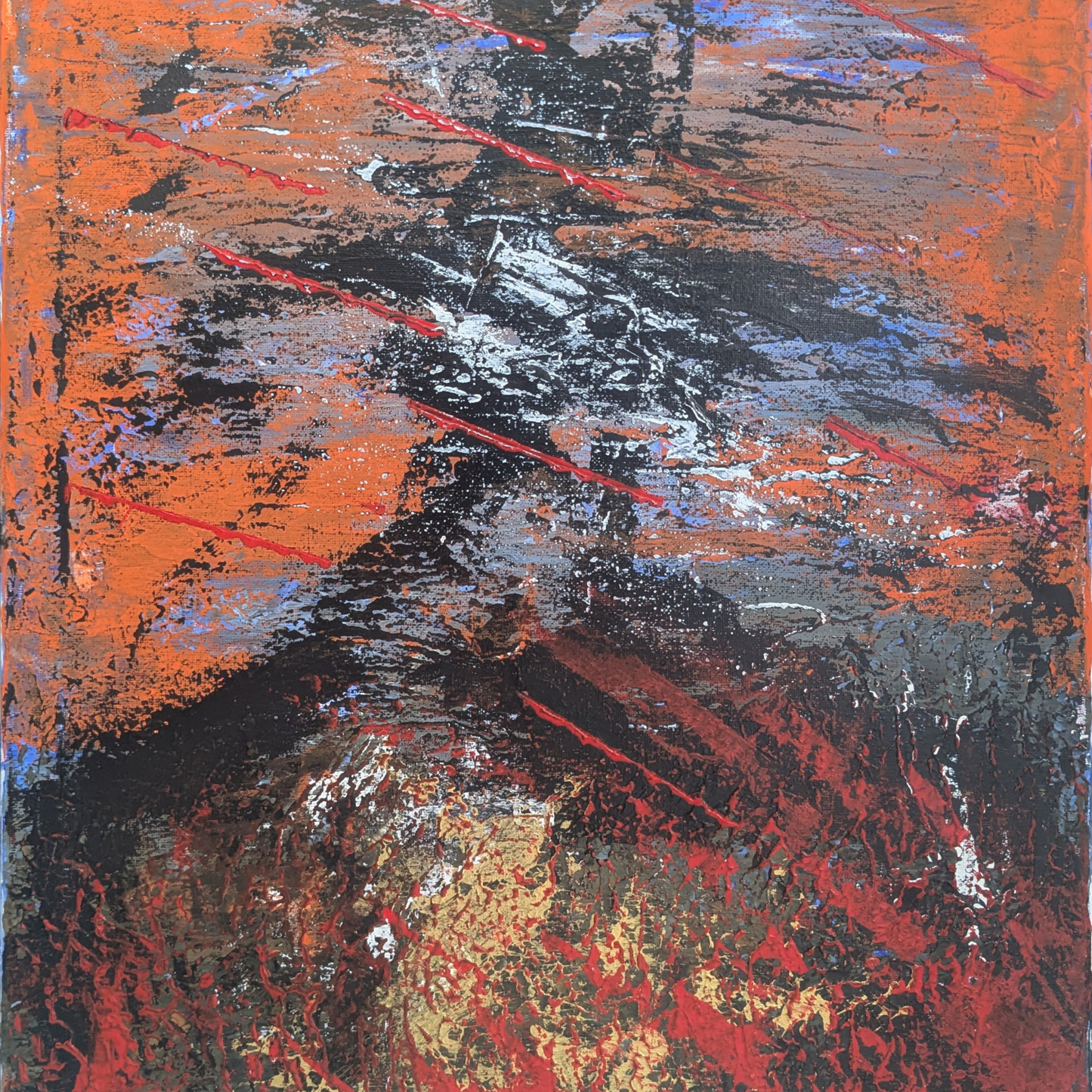 Sans titre 0621A - peinture acrylique originale 40x50cm (2025)